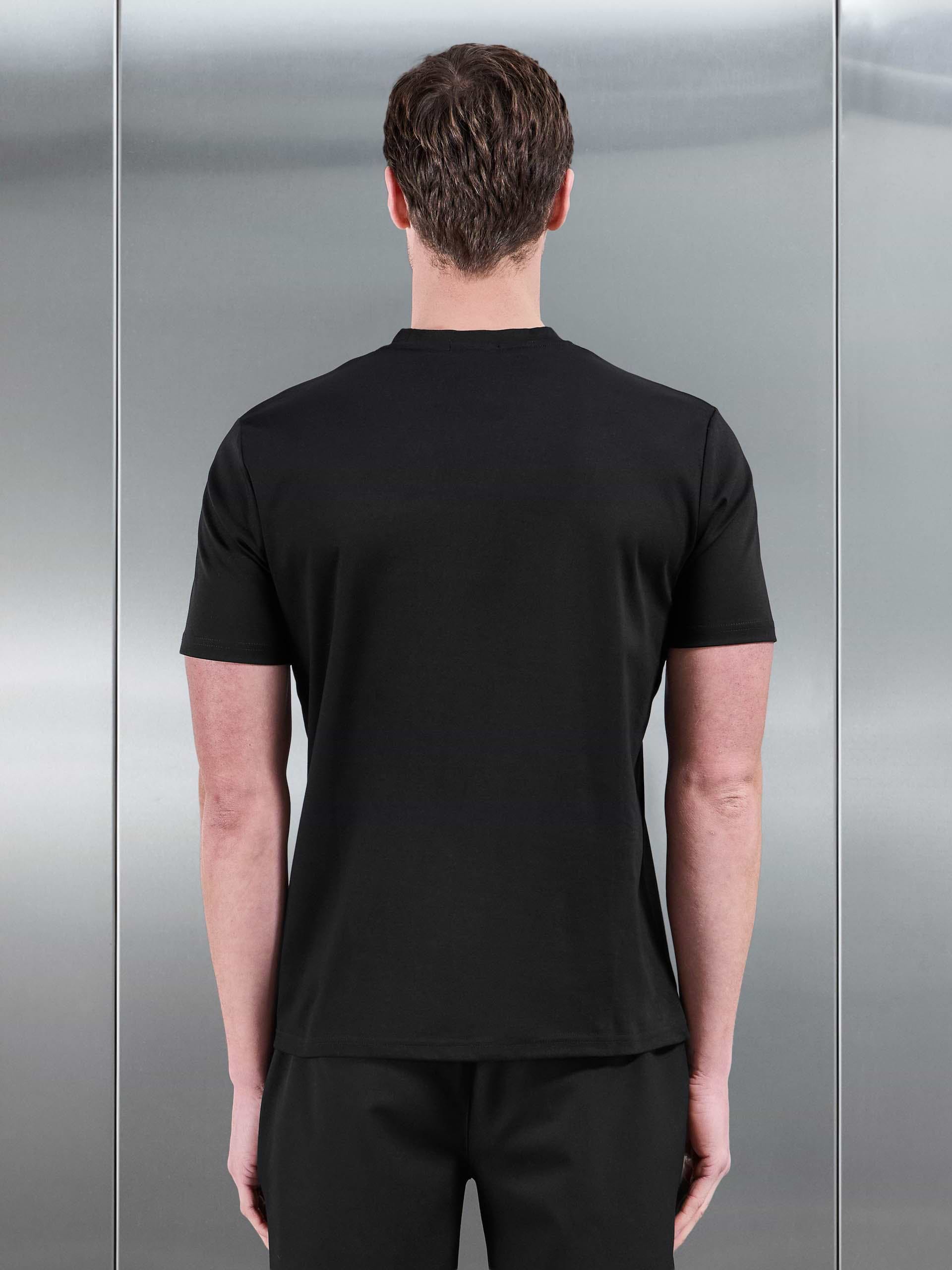 Mercerised Interlock T-Shirt in Black