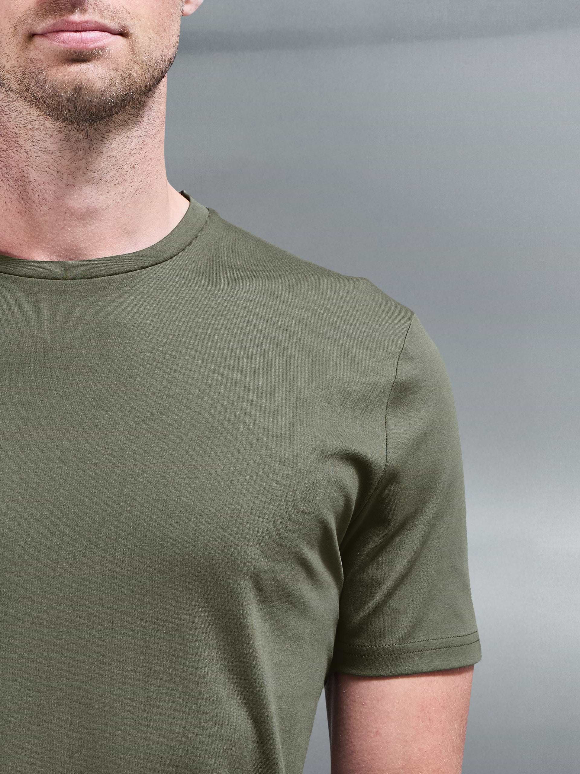 Mercerised Interlock T-Shirt in Sage