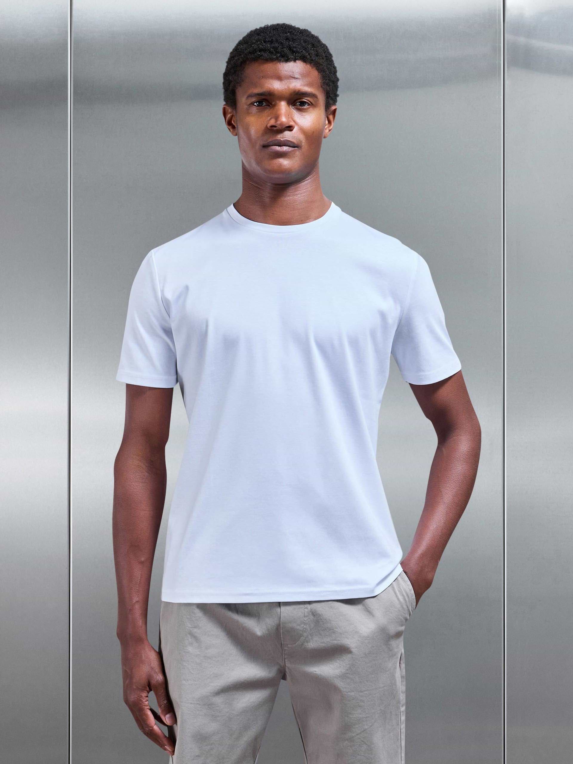 Mercerised Interlock T-Shirt in White