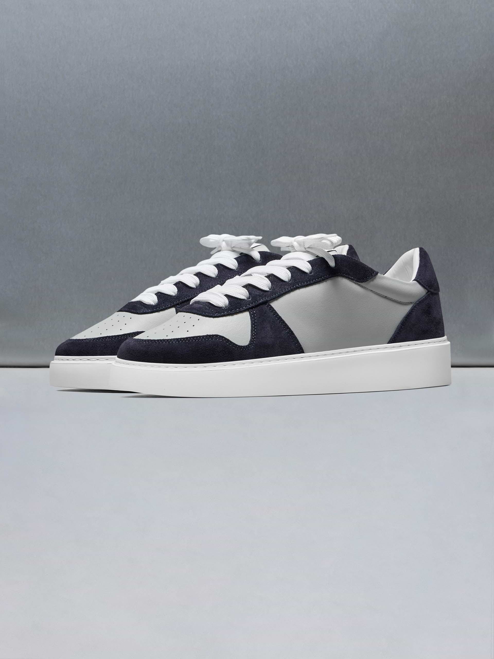 Mid Court Trainer in Grey Navy