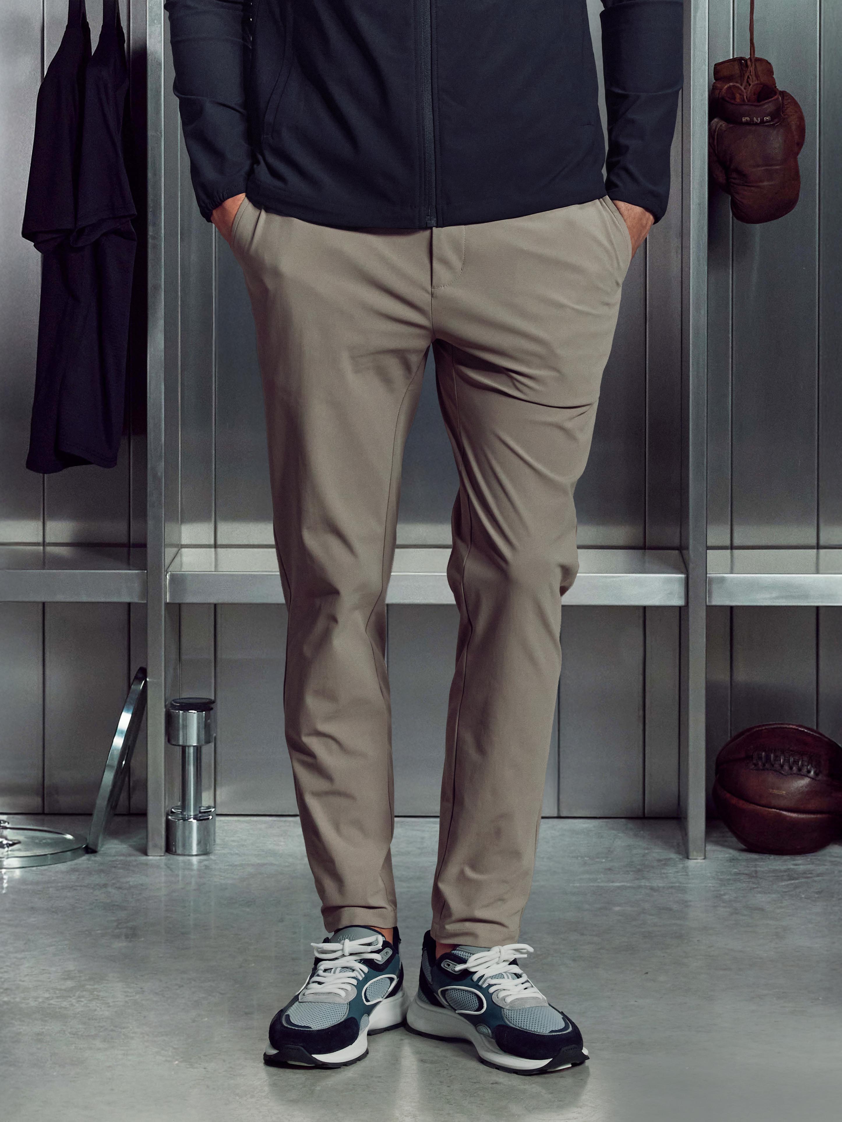 Mens 24 Hour Trouser in Taupe