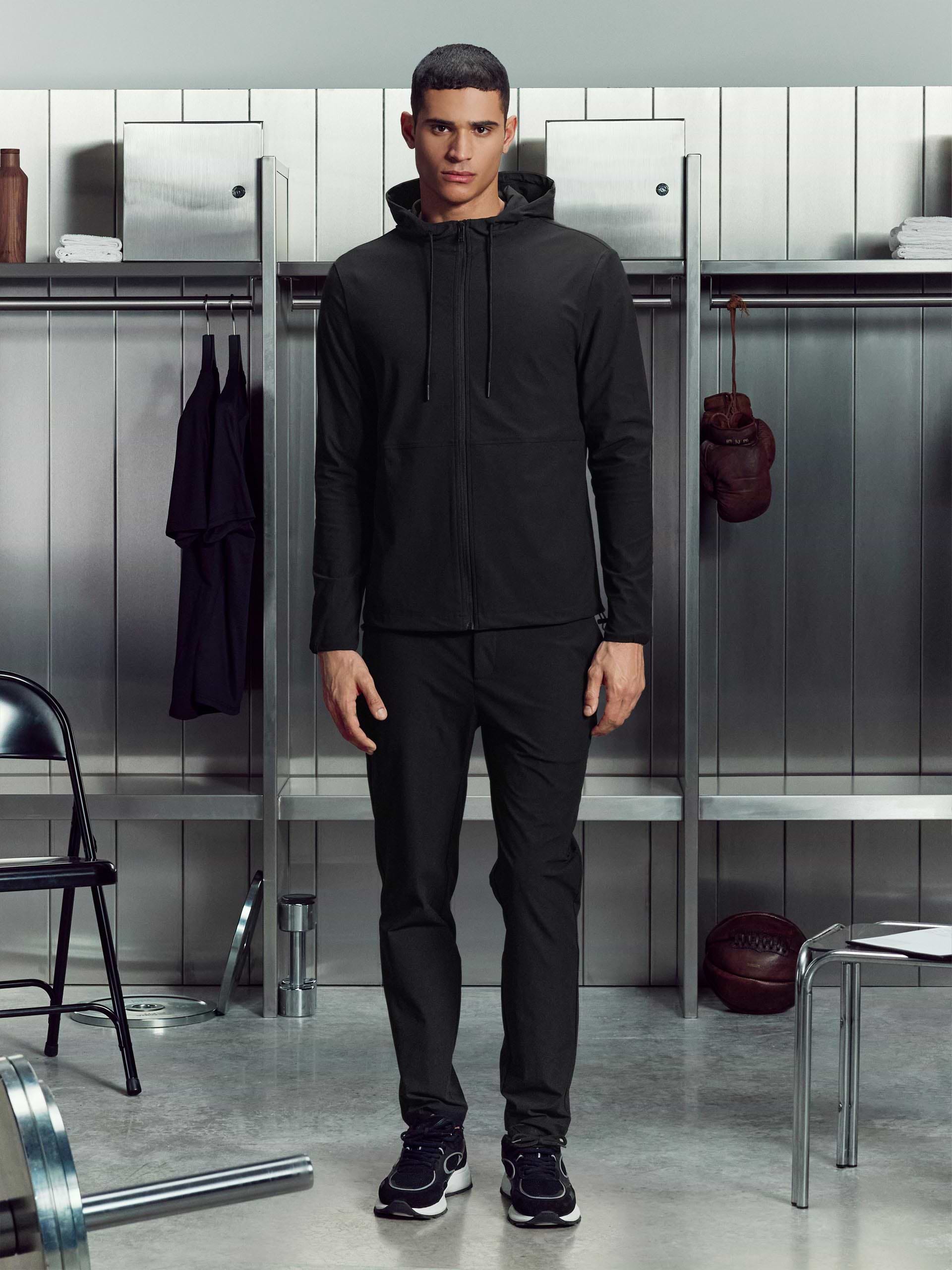 Mens 24 Hour Windbreaker in Black