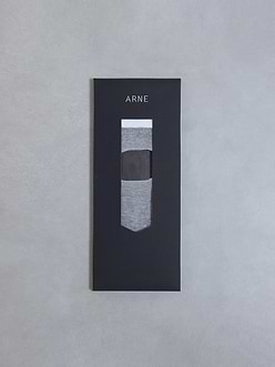 Mens 3 Pack ARNE Invisible Socks in Black White Grey
