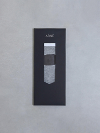 Mens 3 Pack ARNE Invisible Socks in Black White Grey