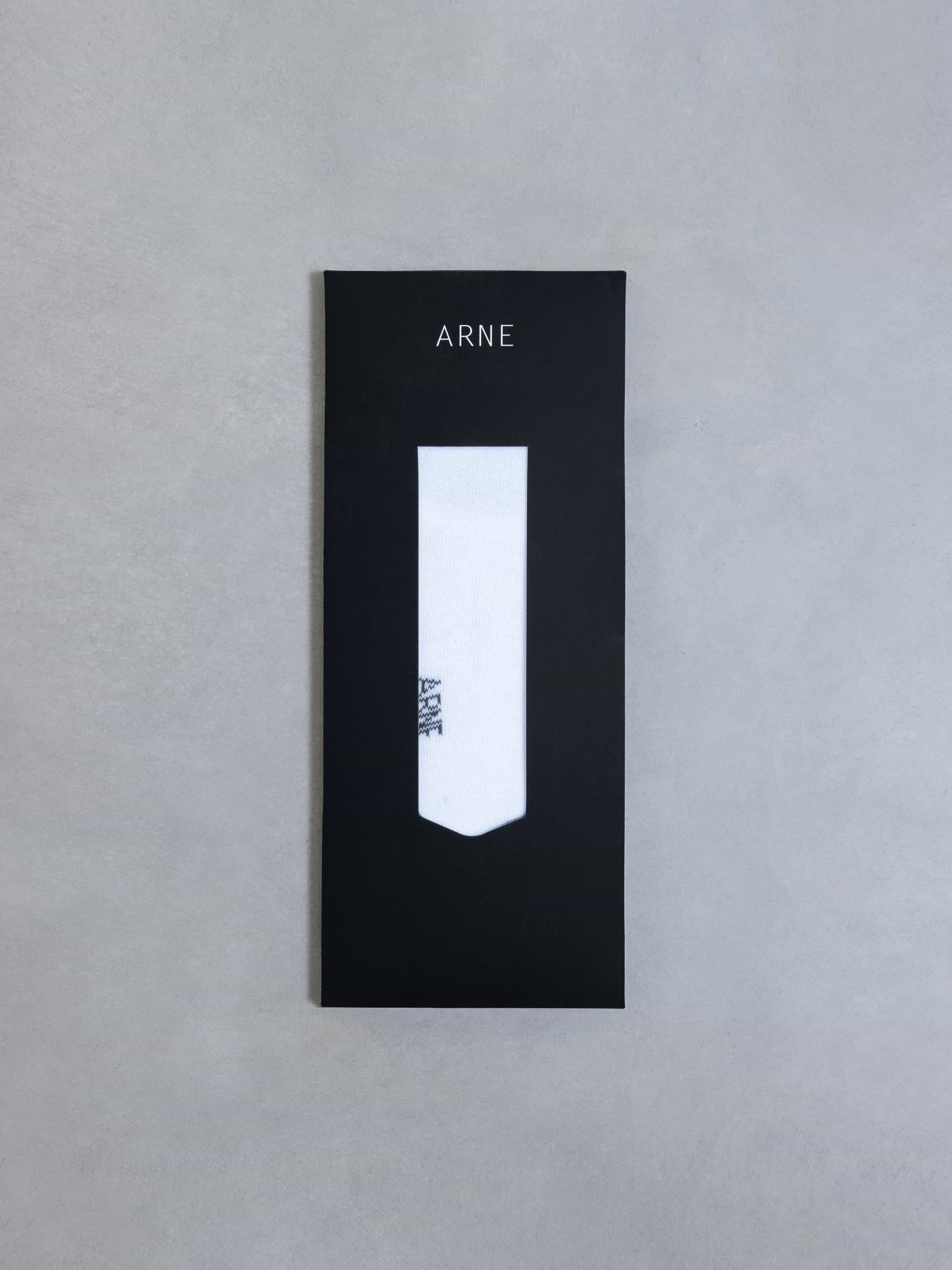 3 Pack ARNE Invisible Socks in White