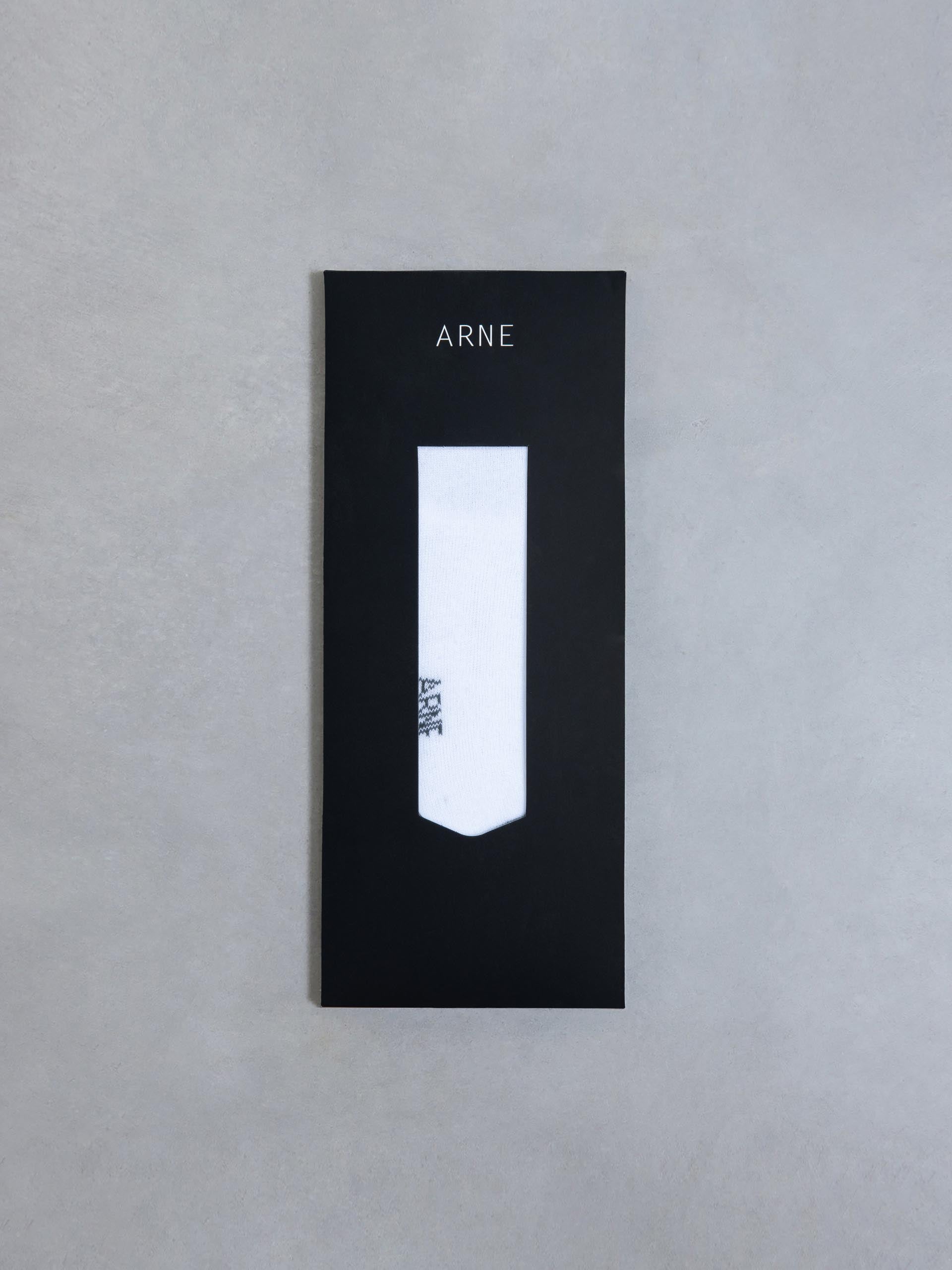 Mens 3 Pack ARNE Invisible Socks in White