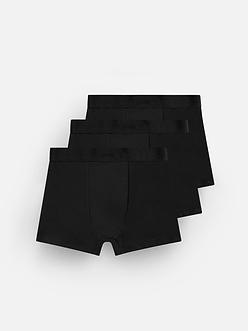 Mens 3 Pack Boxers in Black