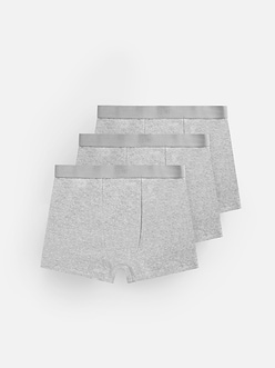 Mens 3 Pack Boxers in Marl Grey