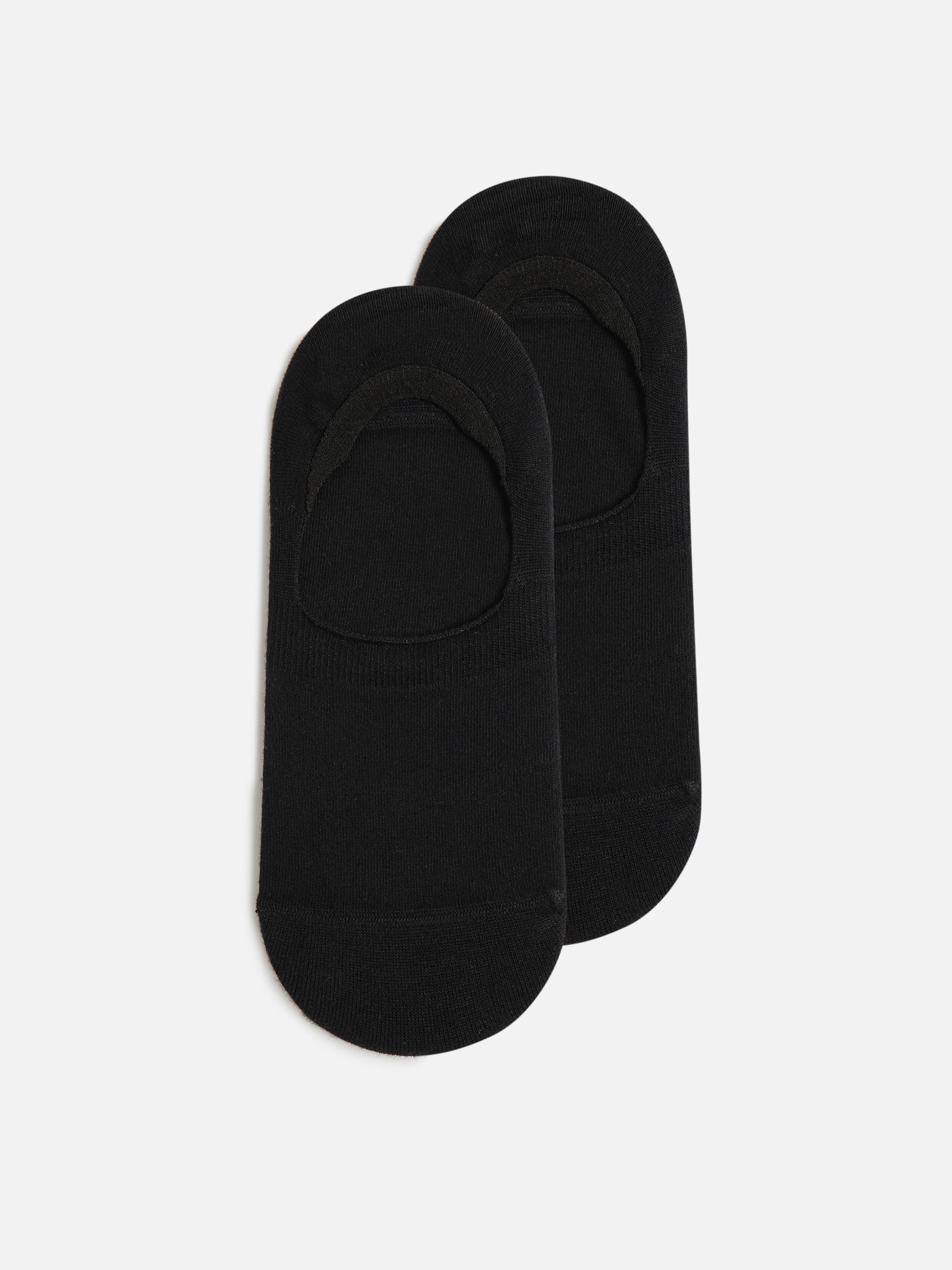 Mens 3 Pack No Show Sock in Black White Marl Grey