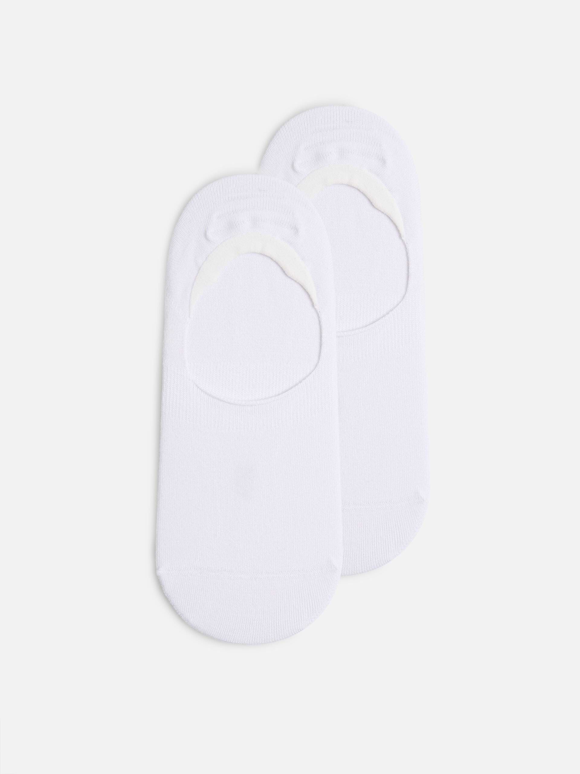 3 Pack No Show Sock in Black White Marl Grey