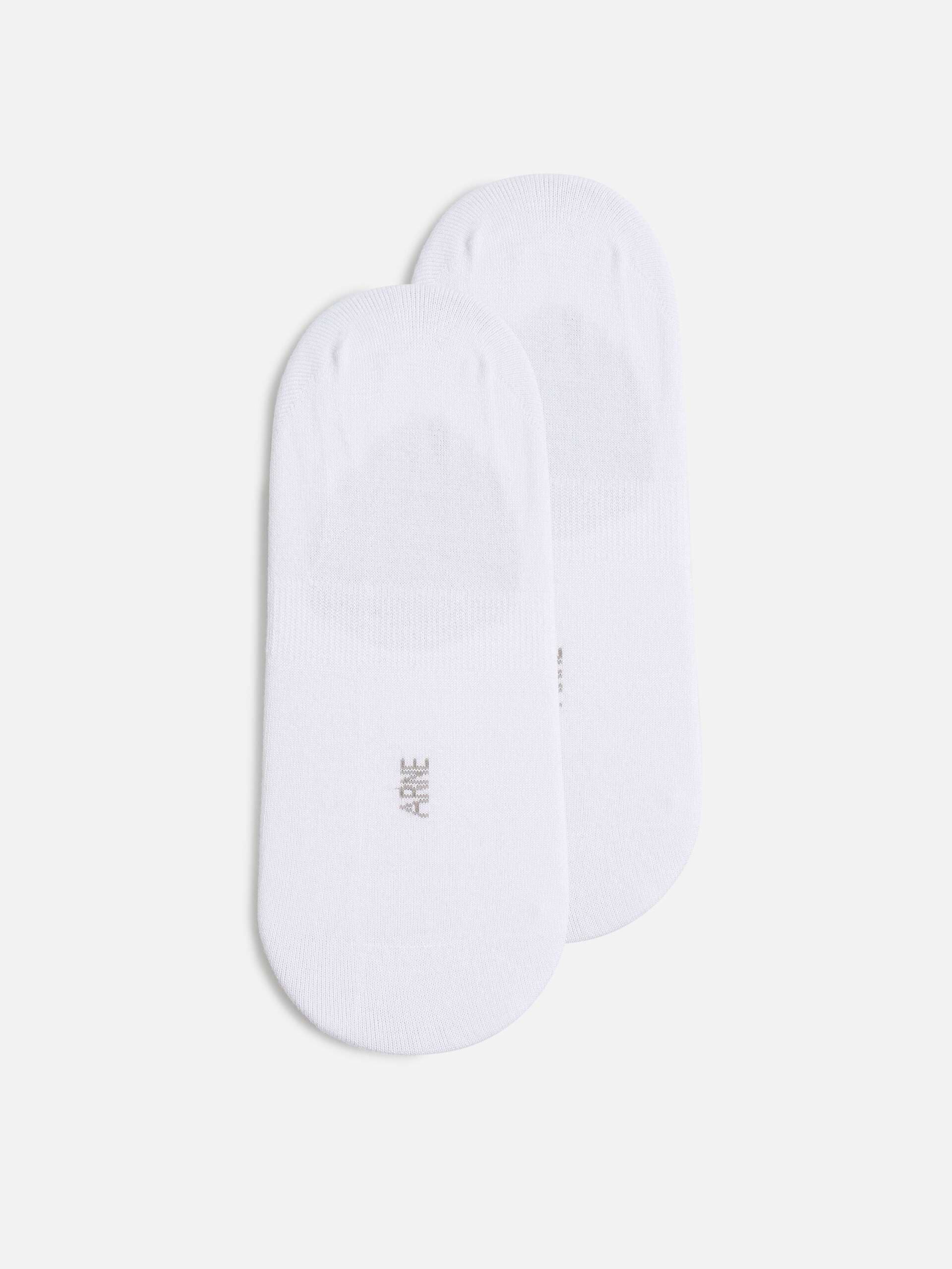 3 Pack No Show Sock in White
