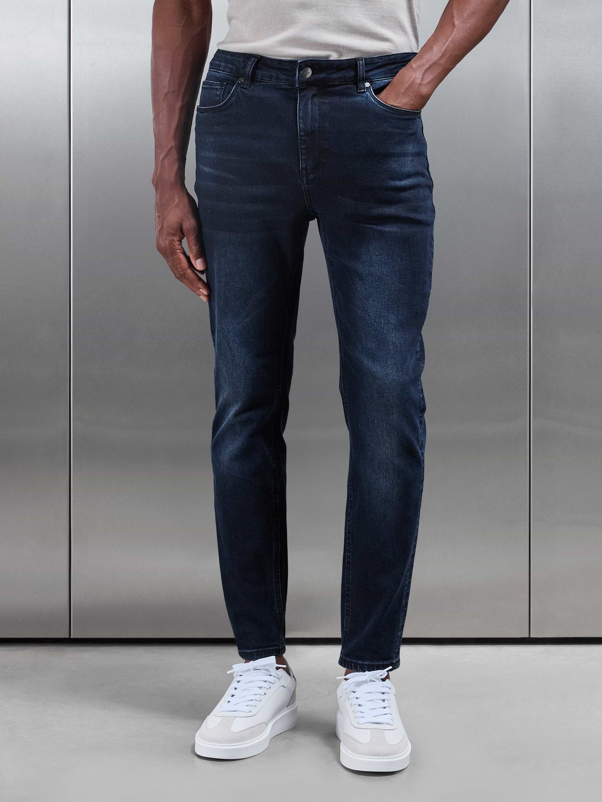 Mens Slim Fit Denim Jeans Midnight Blue