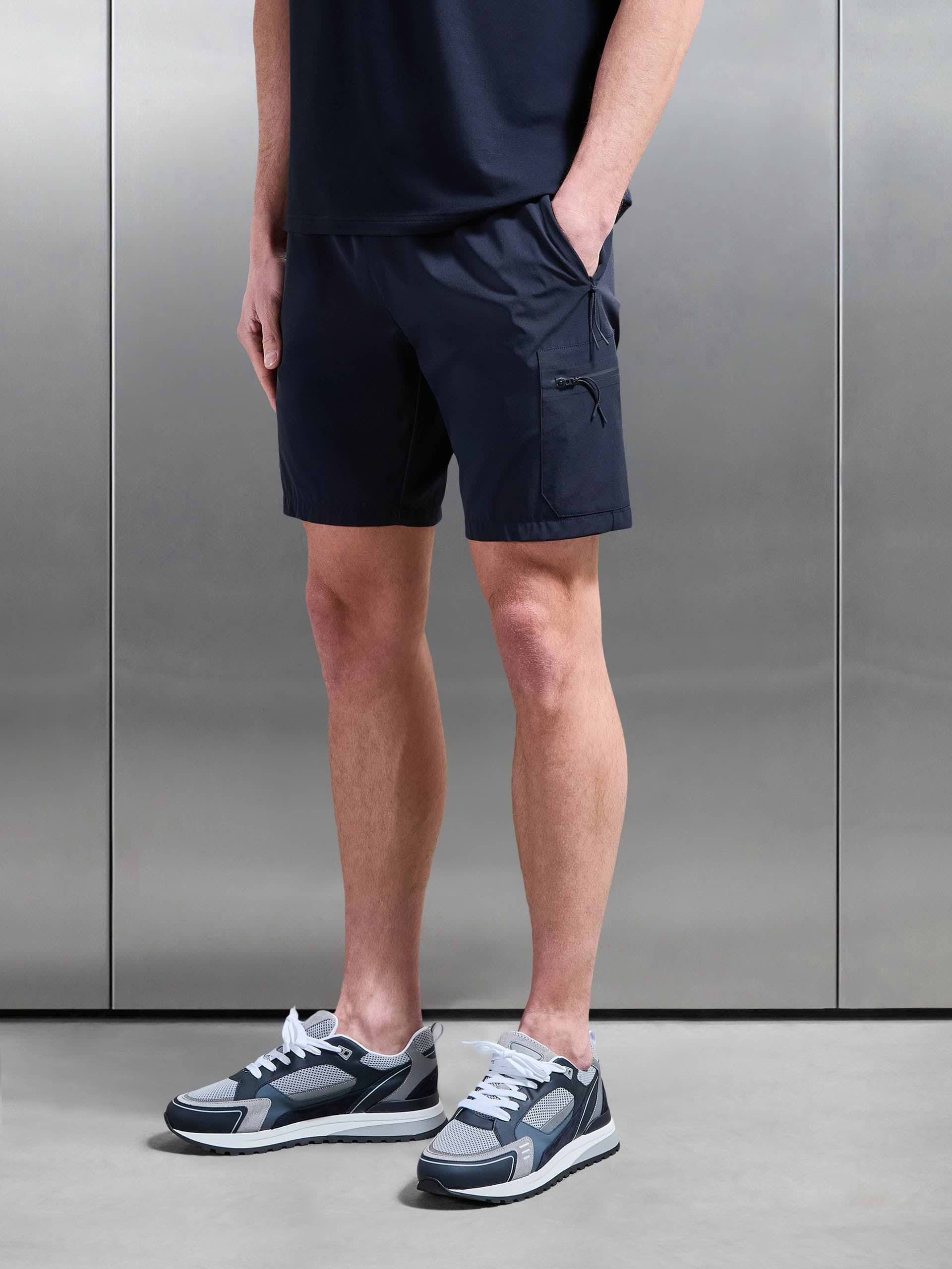 Active Cargo Short in Navy