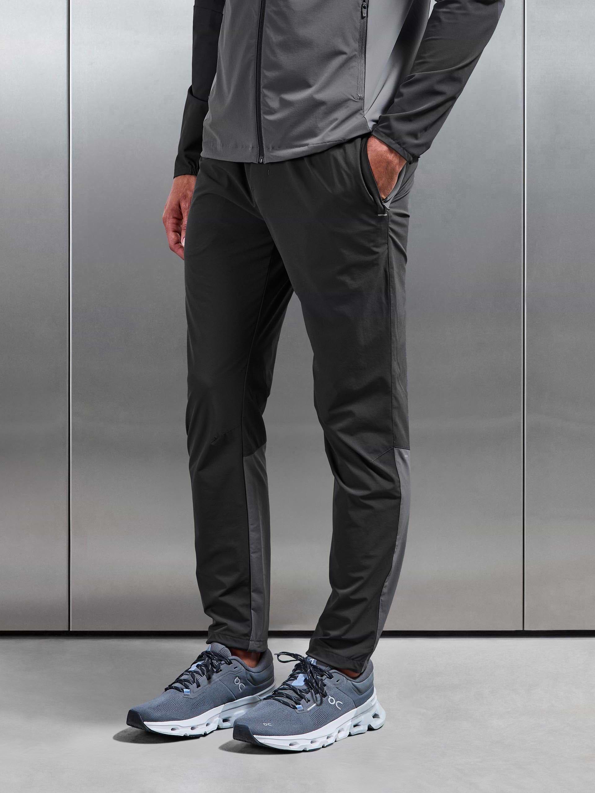 Active Colour Block Trackpant in Grey