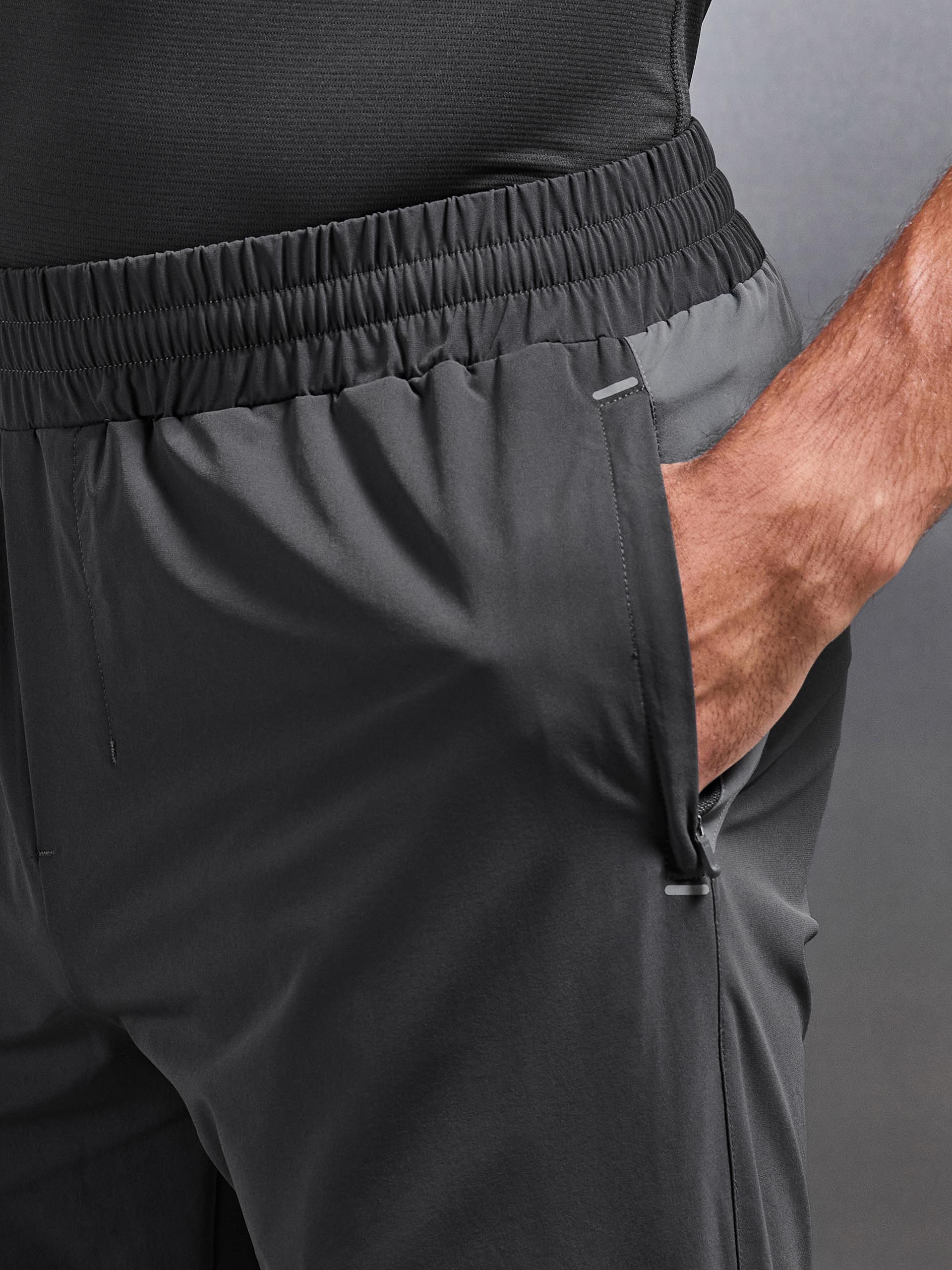Mens Active Colour Block Trackpant in Grey