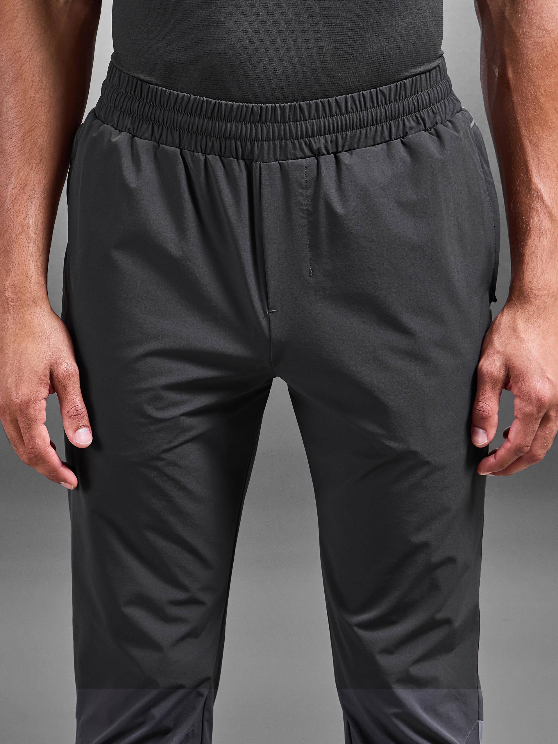 Mens Active Colour Block Trackpant in Grey