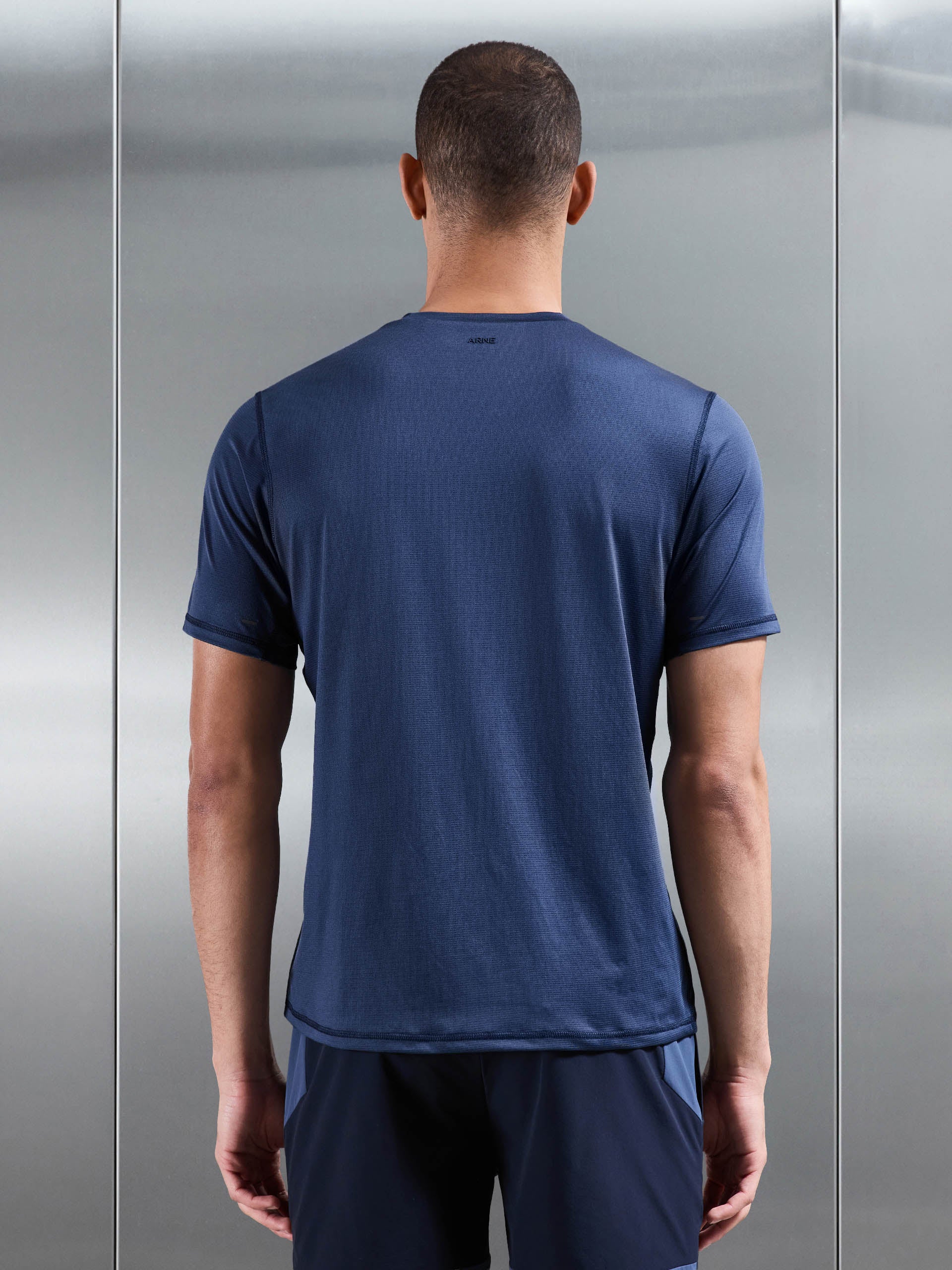 Mens Active Essential T-Shirt in Steel Blue