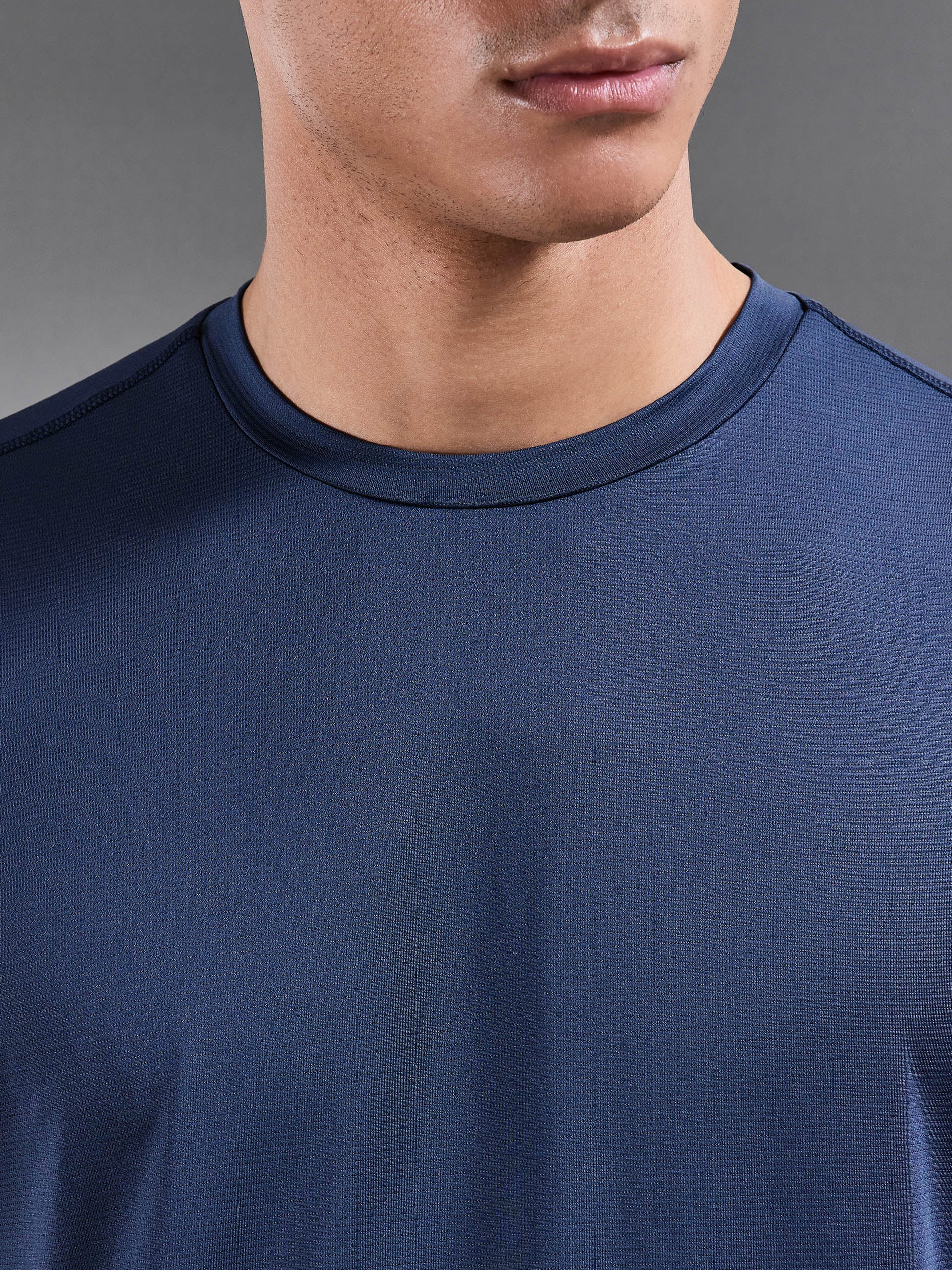 Mens Active Essential T-Shirt in Steel Blue