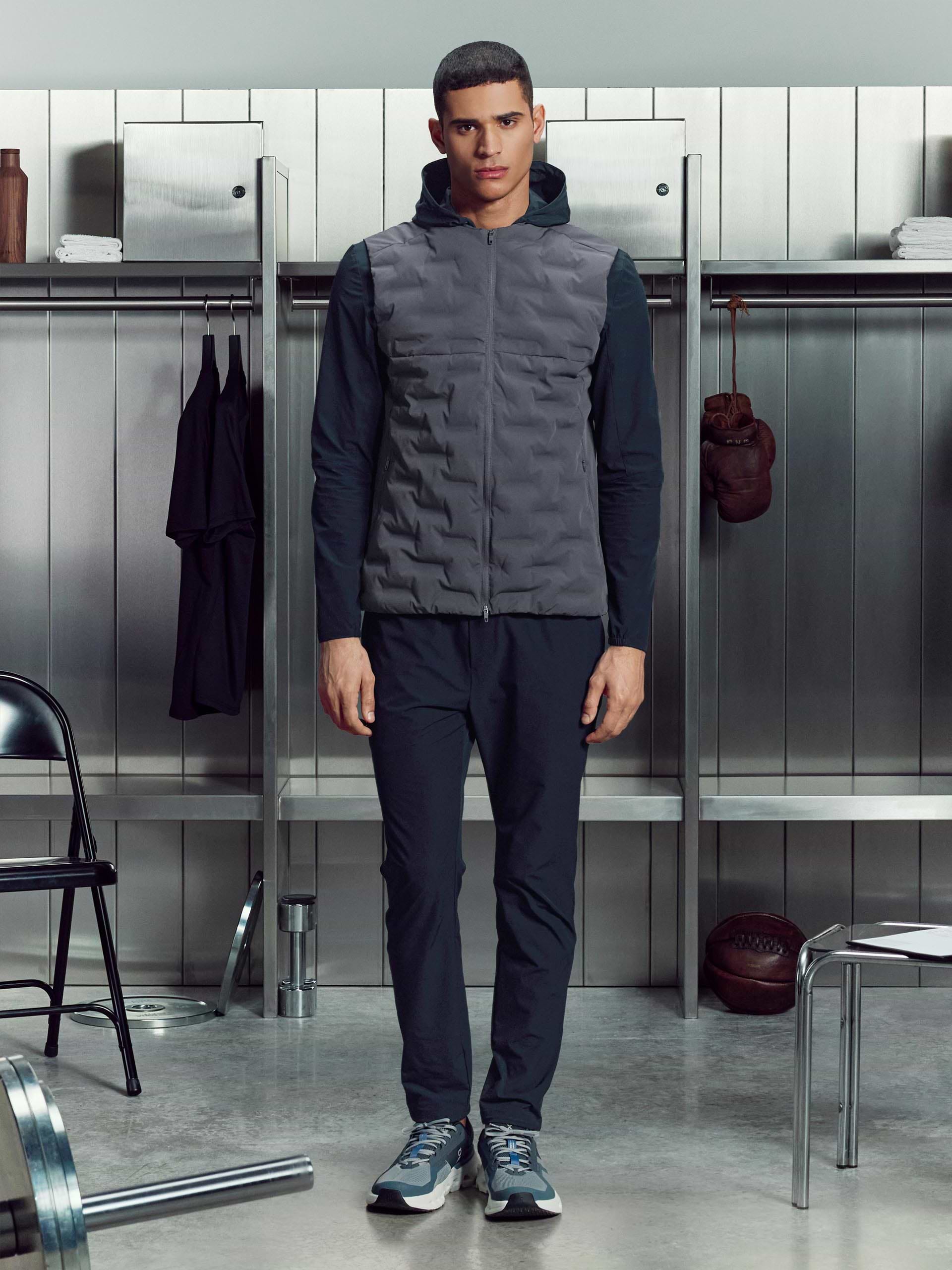 Mens Active Gilet in Grey