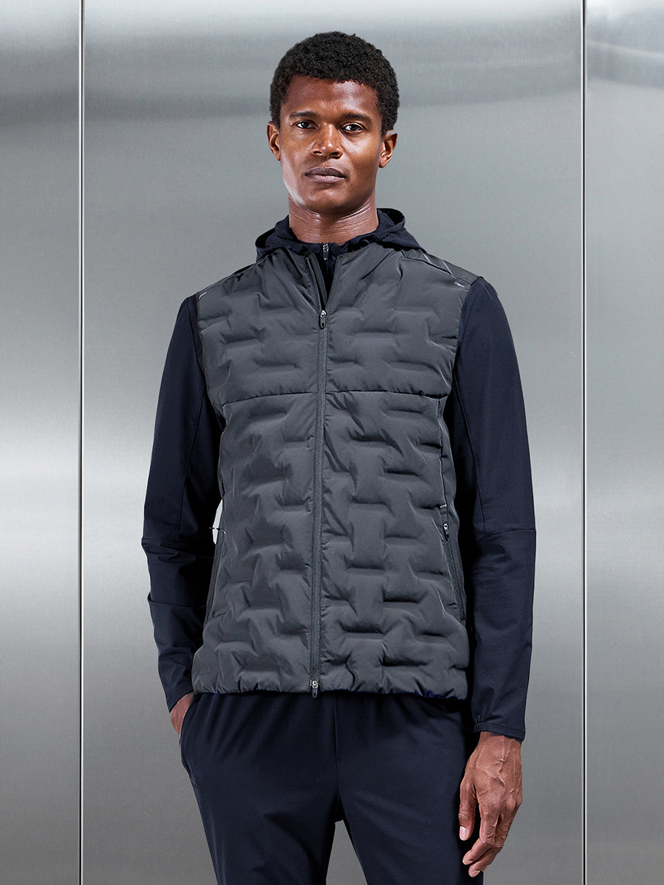 Mens Active Gilet in Grey