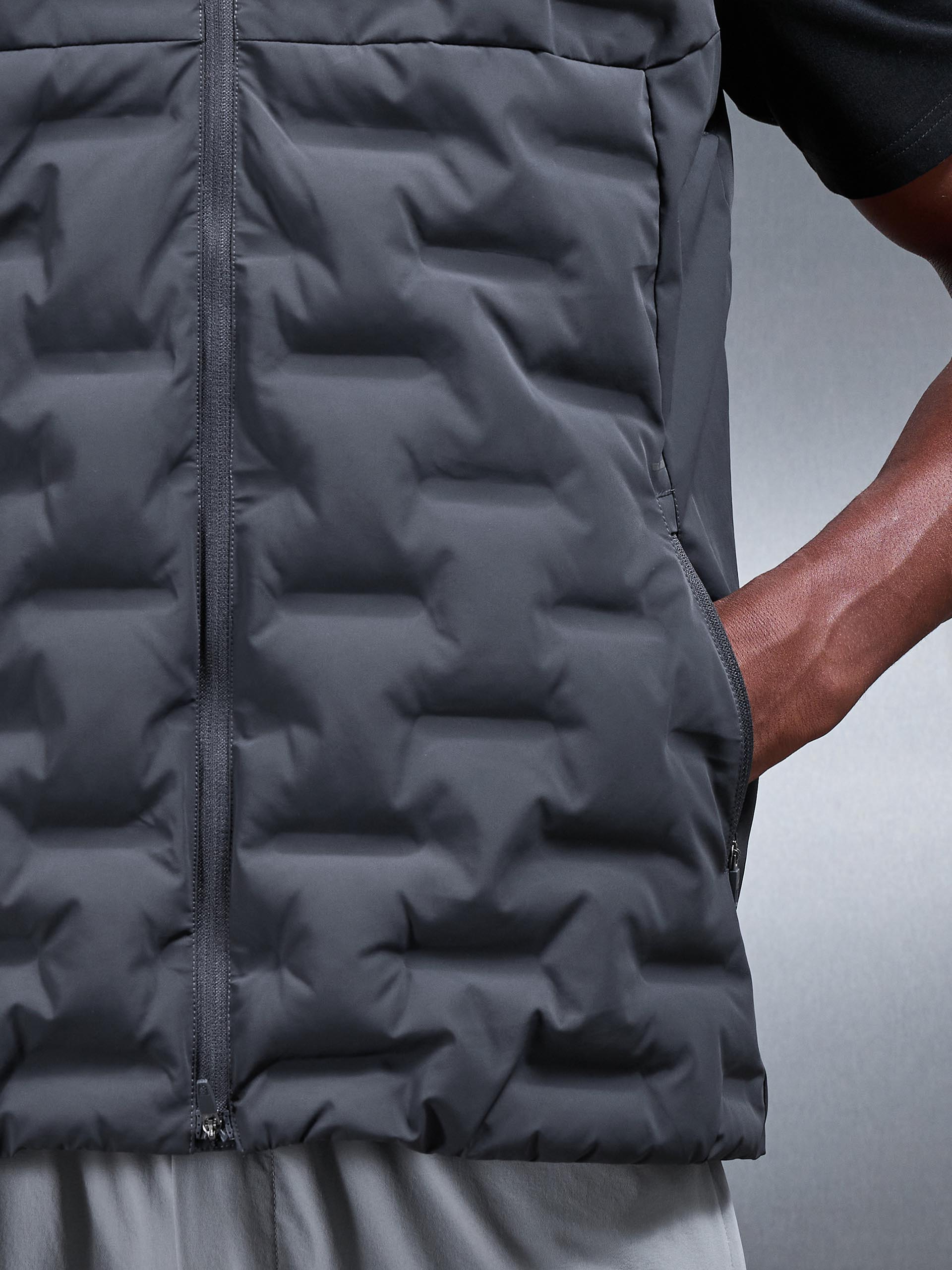 Mens Active Gilet in Grey