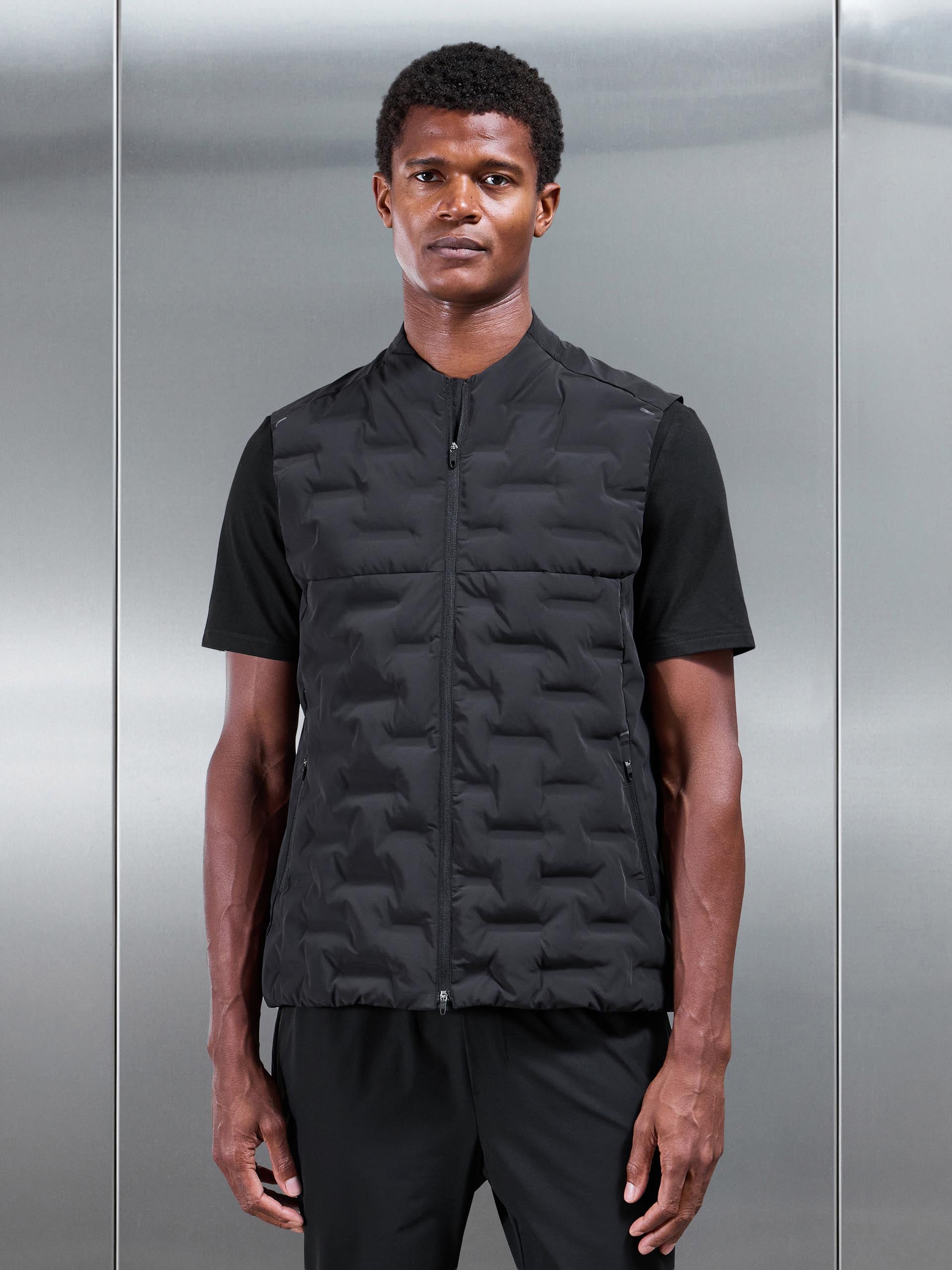 Mens Active Gilet in Black