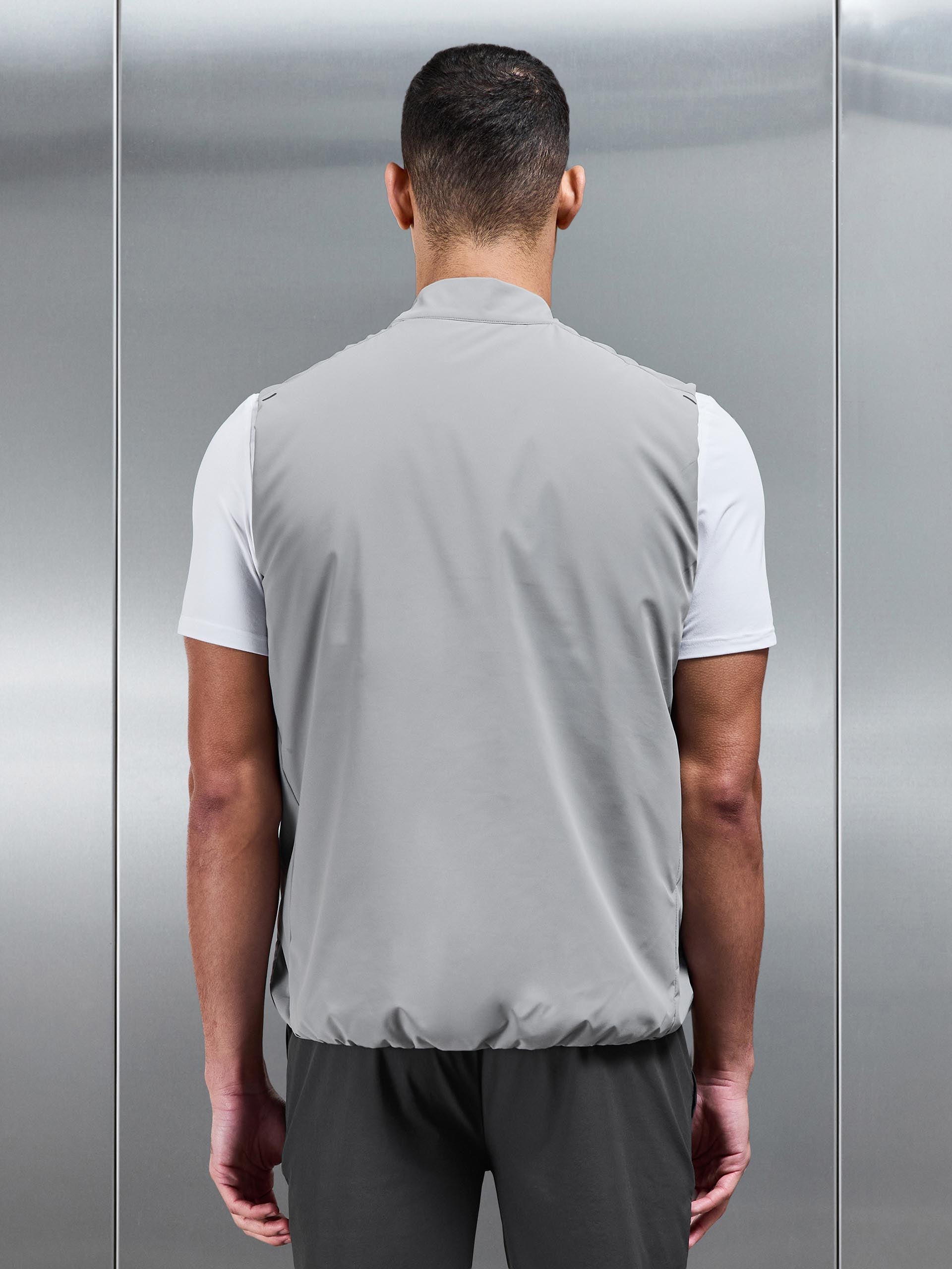 Mens Active Gilet in Mid Grey