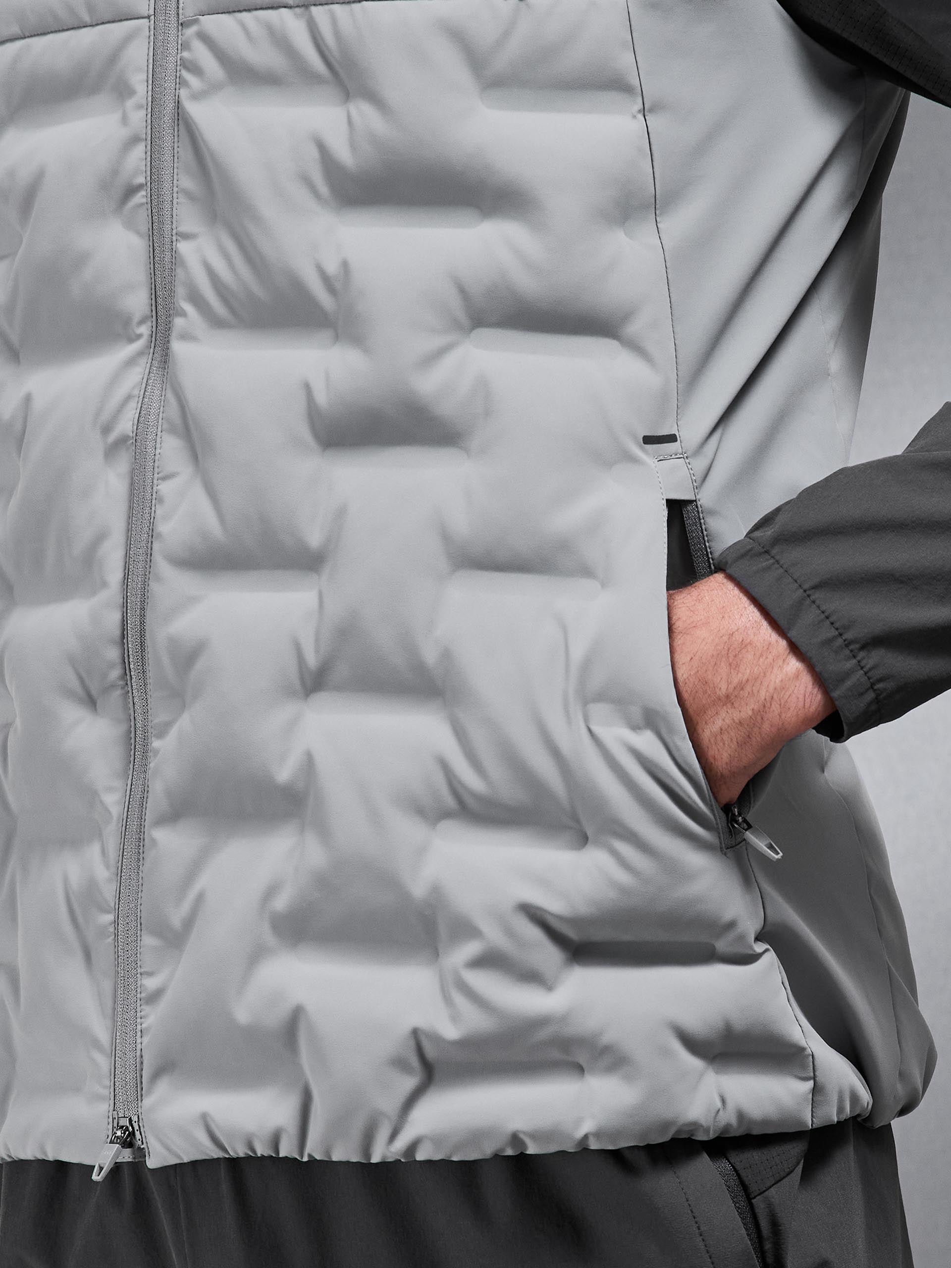 Mens Active Gilet in Mid Grey