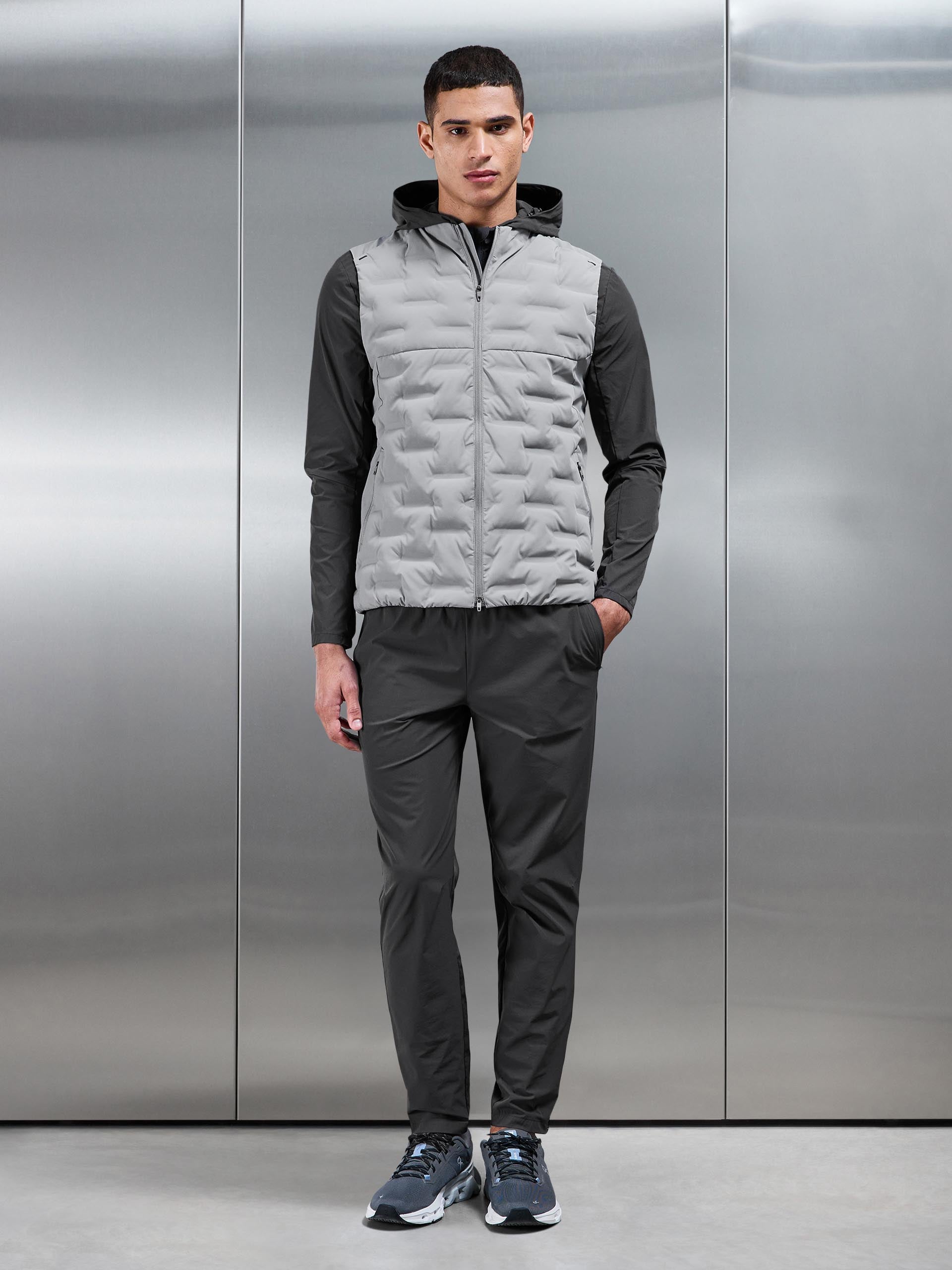 Mens Active Gilet in Mid Grey