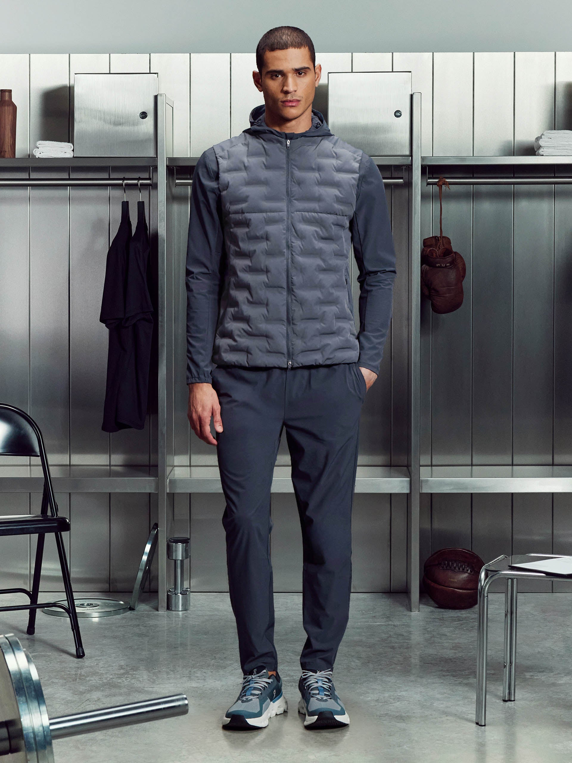 Mens Active Gilet in Slate Blue