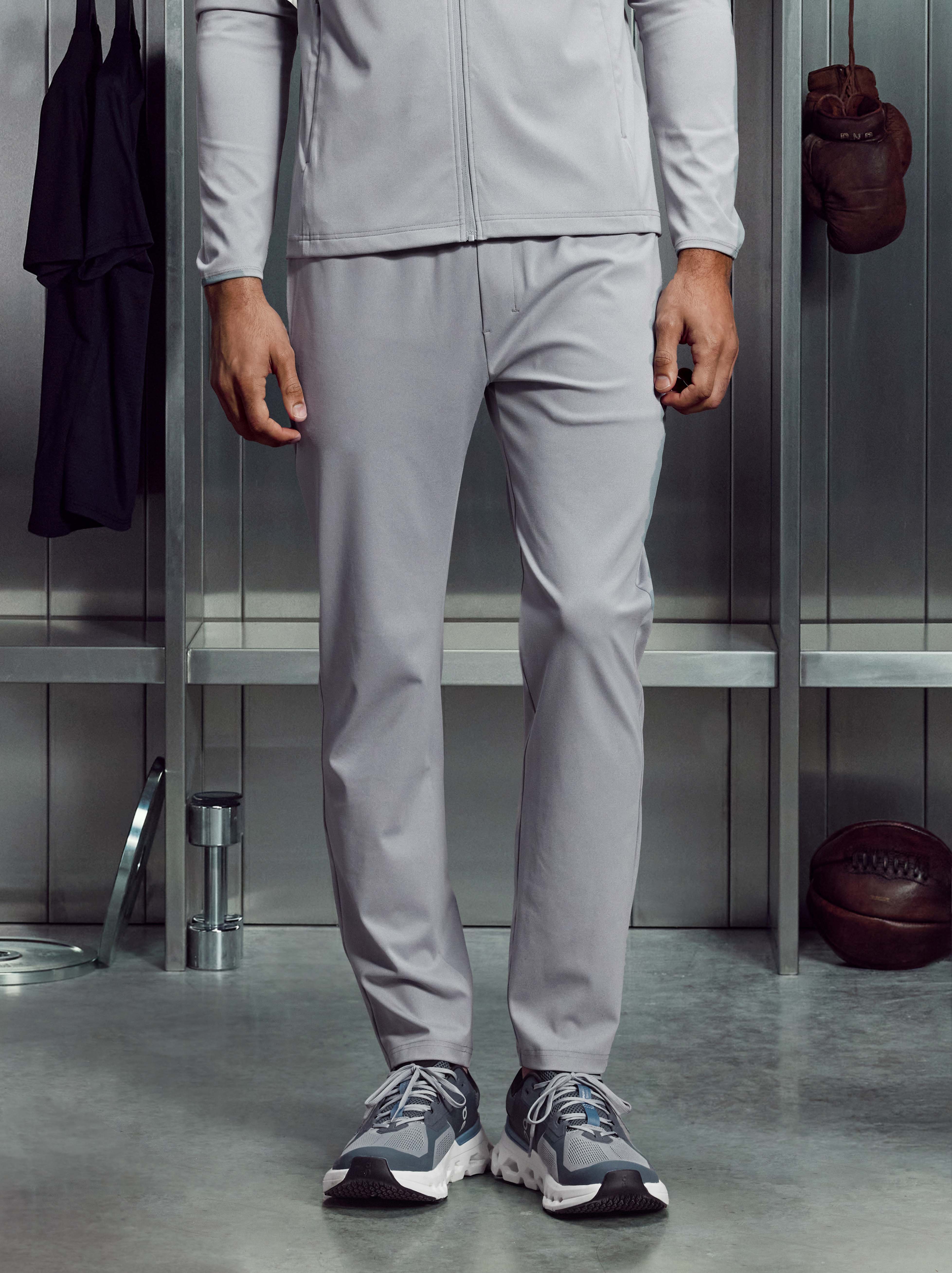Mens Active Jersey Jogger in Marl Grey