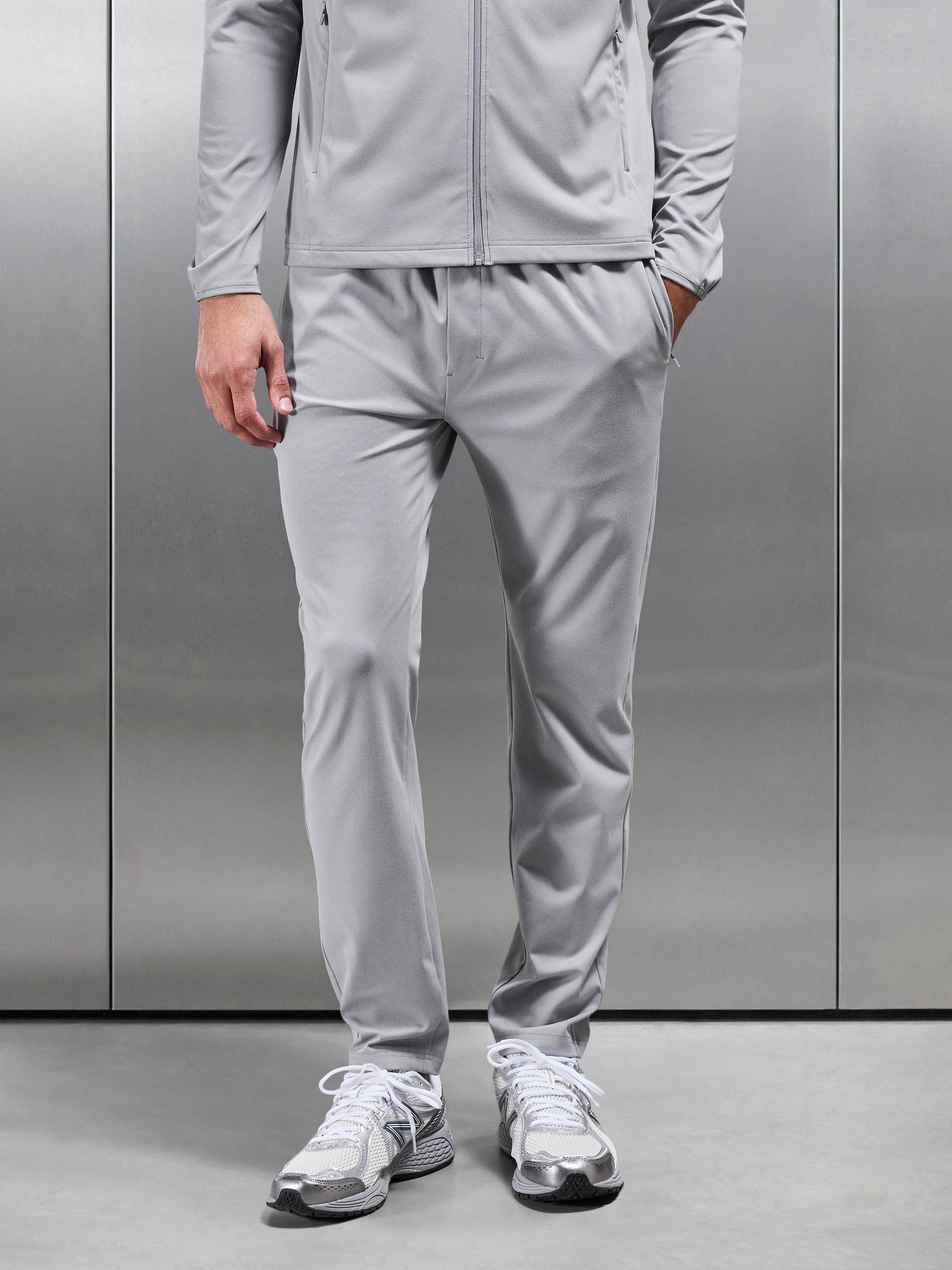 Mens Active Jersey Jogger in Marl Grey