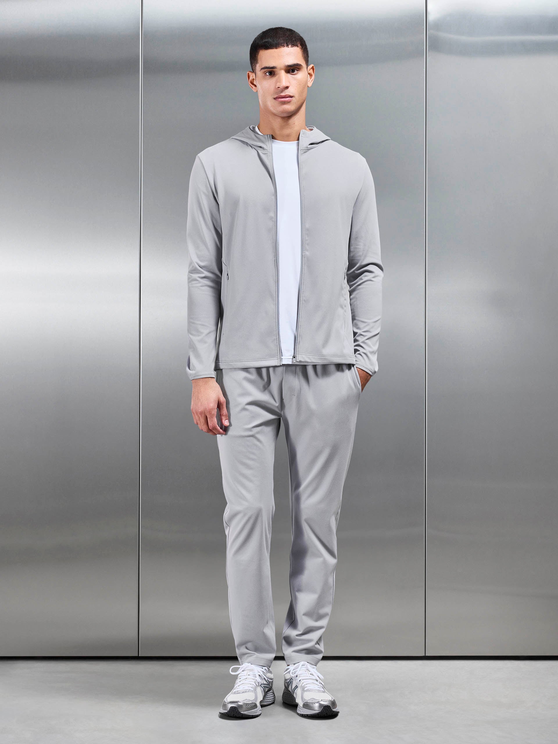 Mens Active Jersey Jogger in Marl Grey