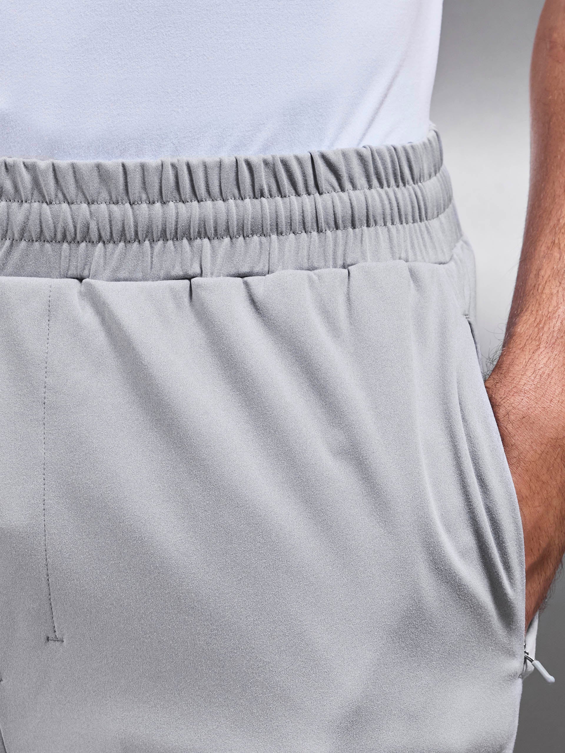 Mens Active Jersey Jogger in Marl Grey