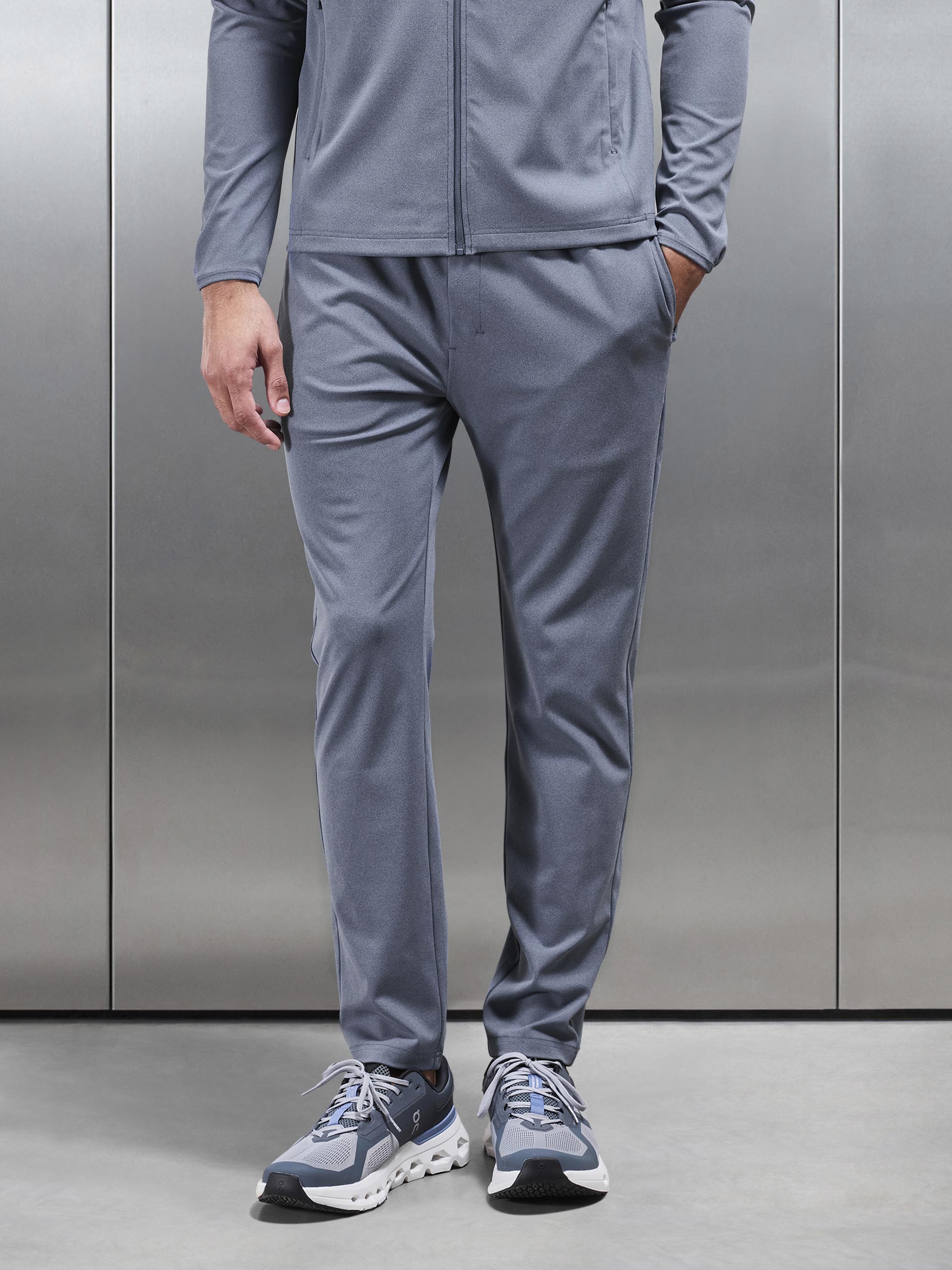 Mens Active Jersey Jogger in Navy Marl