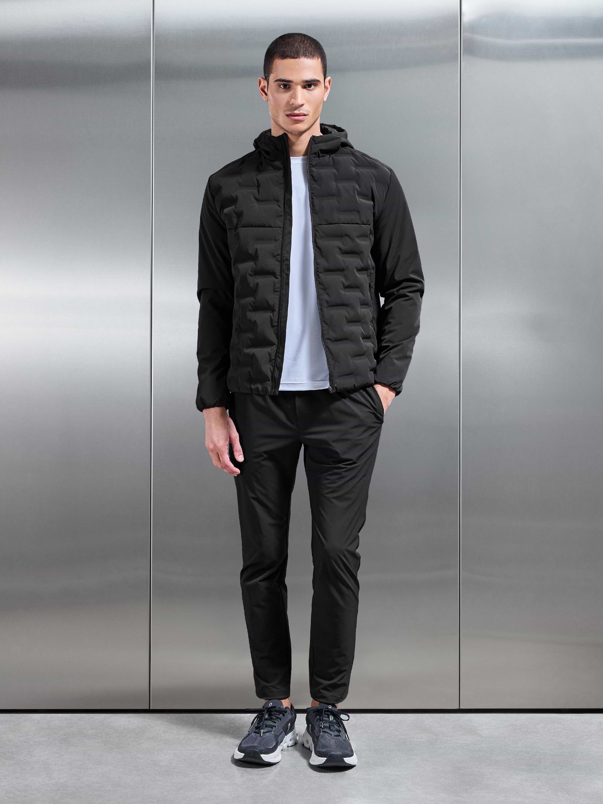 Active Quilted Windbreaker in Black