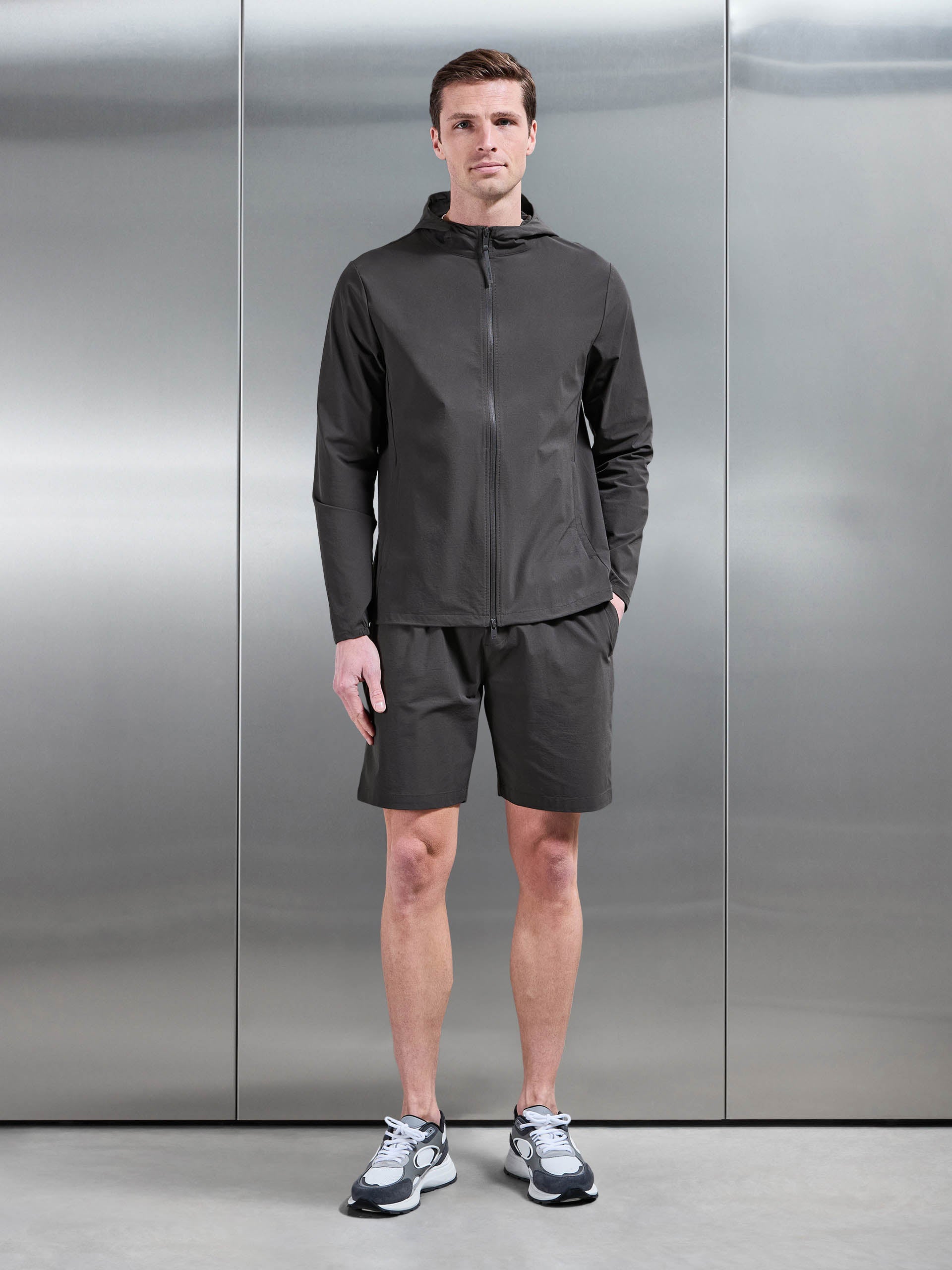 Mens Active Technical Short in Grey