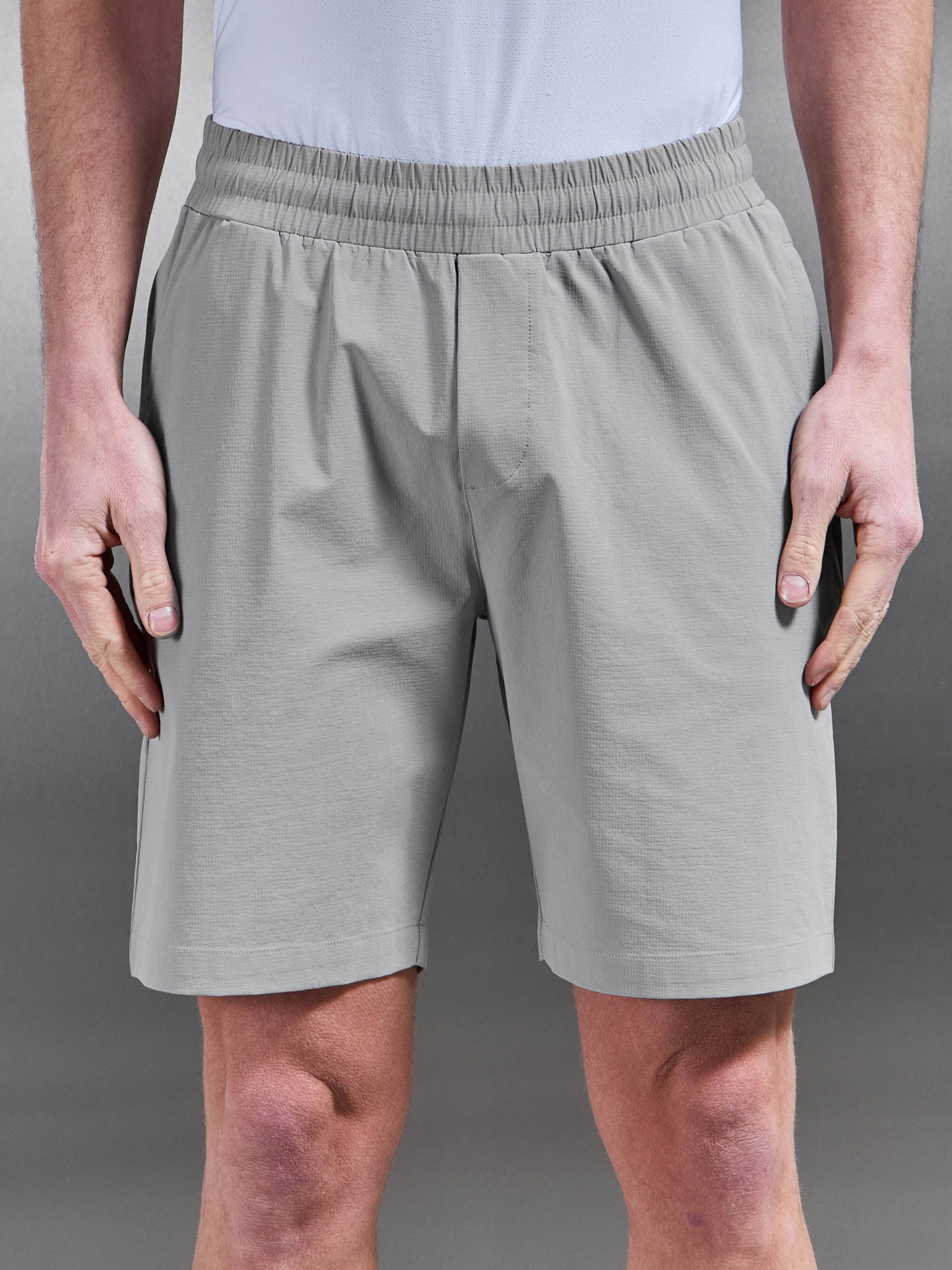 Mens Active Technical Short in Mid Grey