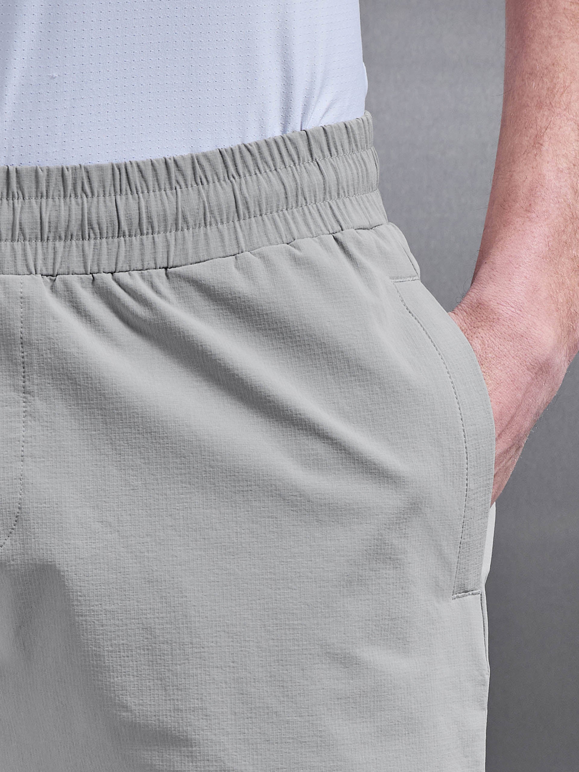 Mens Active Technical Short in Mid Grey