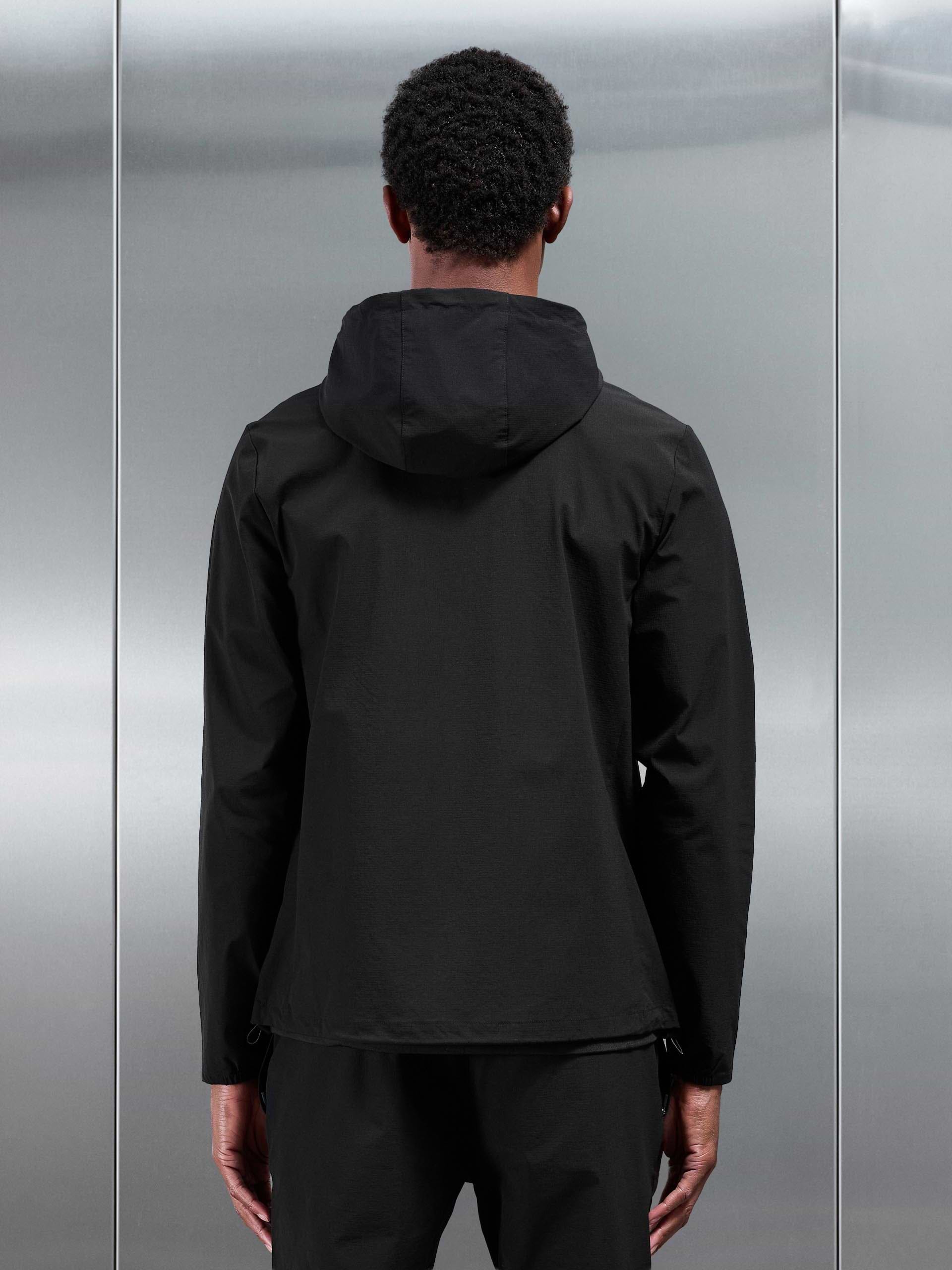 Active Technical Windbreaker in Black