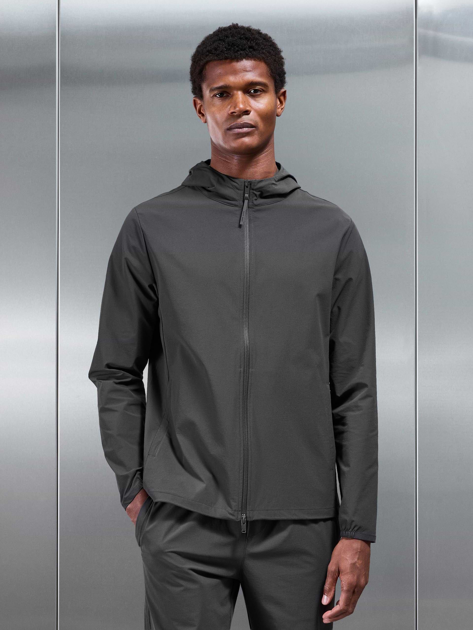 Active Technical Windbreaker in Grey