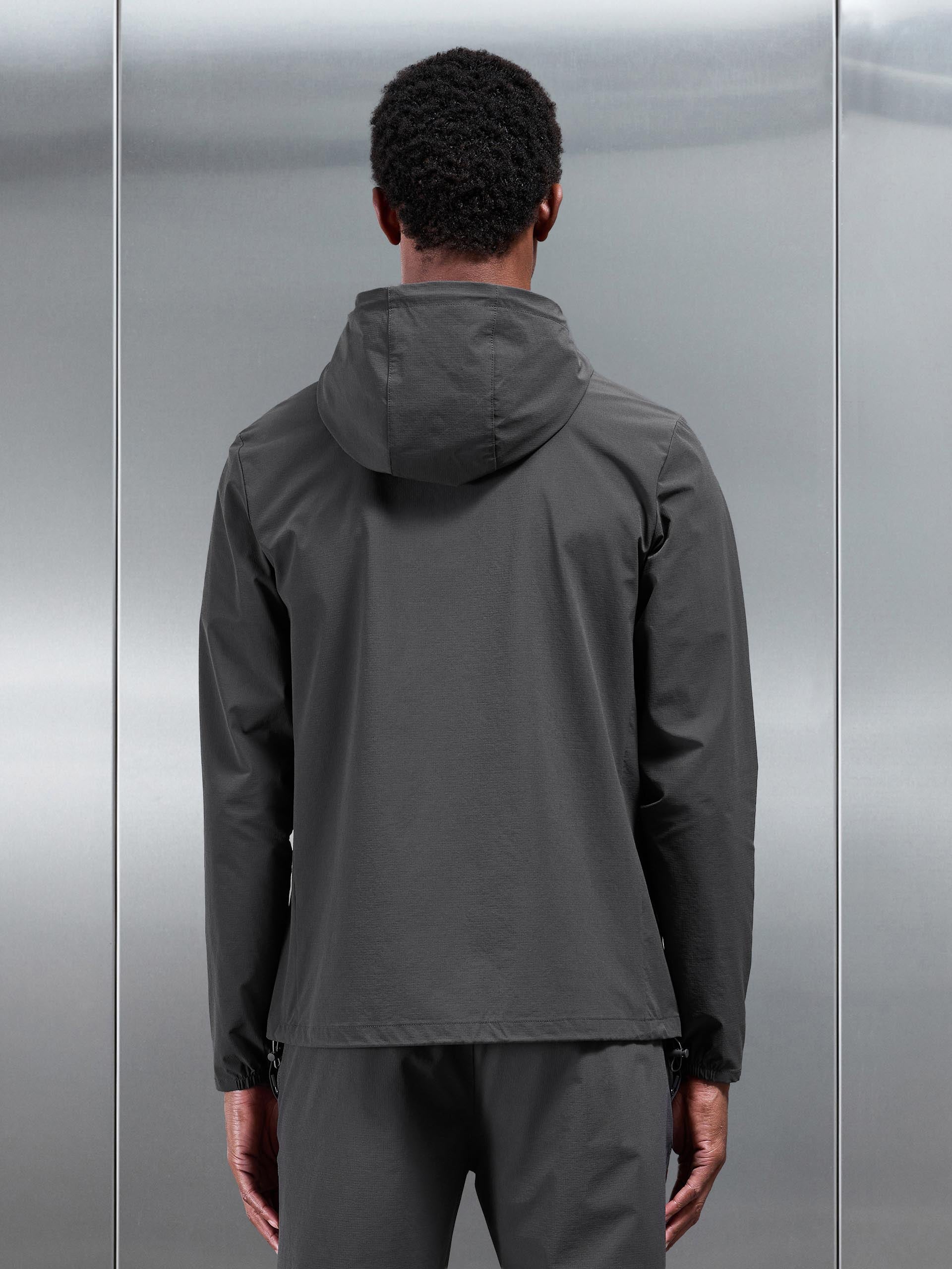 Mens Active Technical Windbreaker in Grey