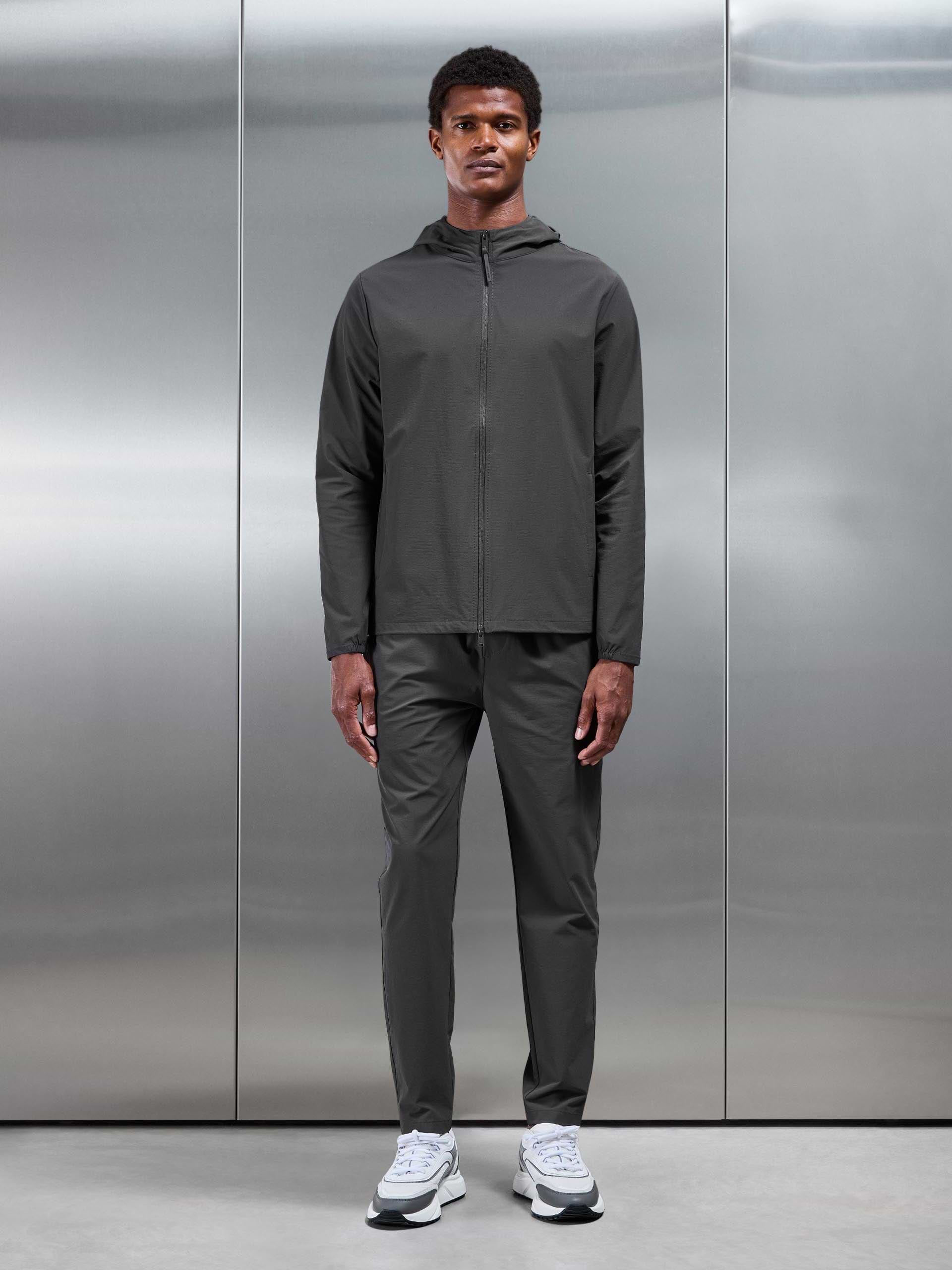 Mens Active Technical Windbreaker in Grey