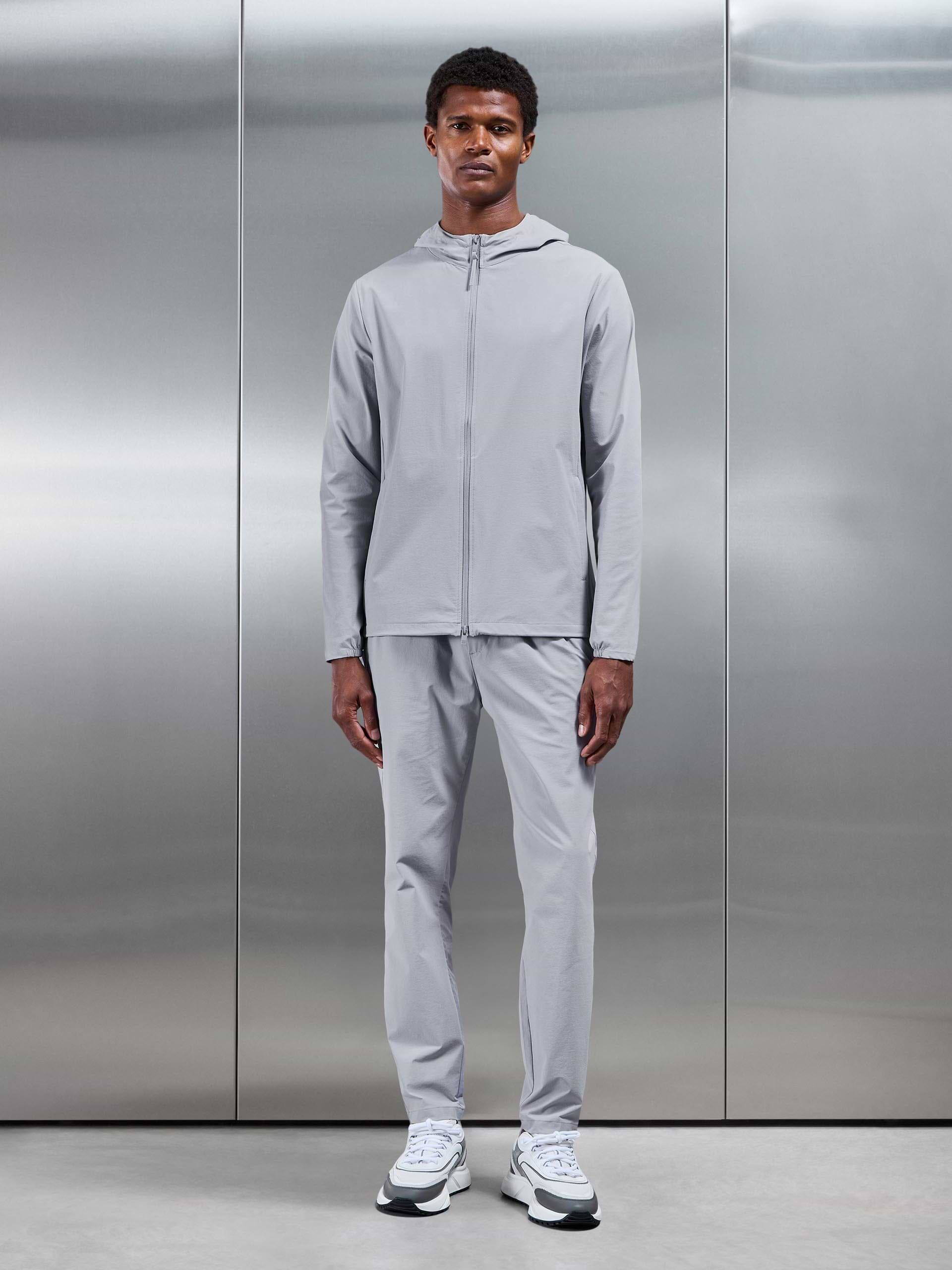 Active Technical Windbreaker in Mid Grey
