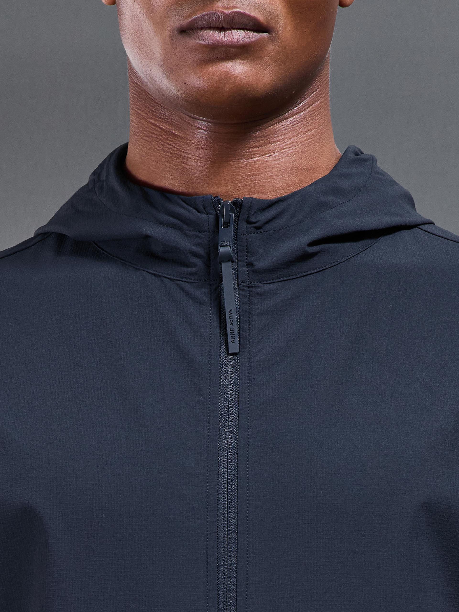 Mens Active Technical Windbreaker in Navy