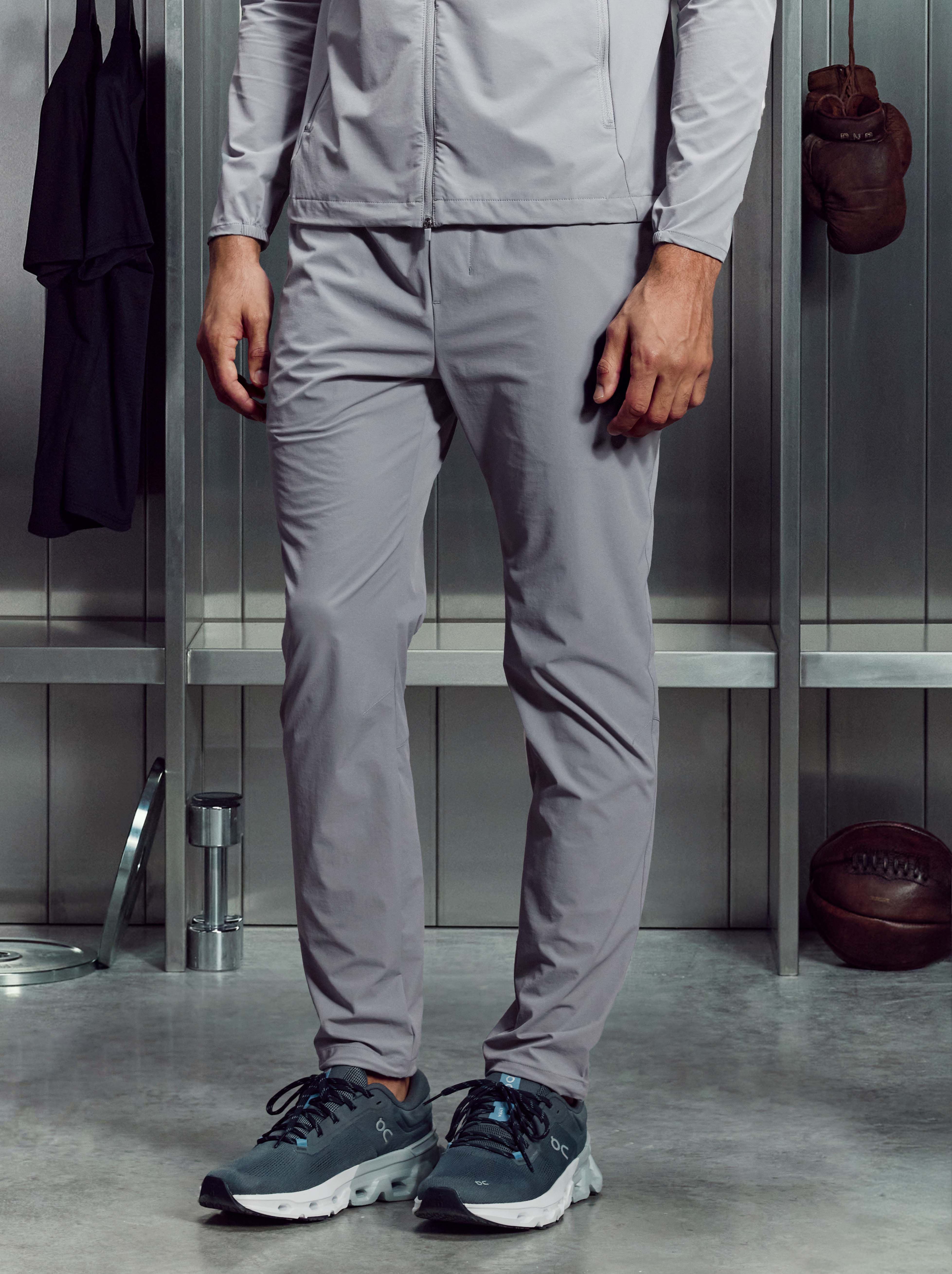 Mens Active Trackpant in Mid Grey