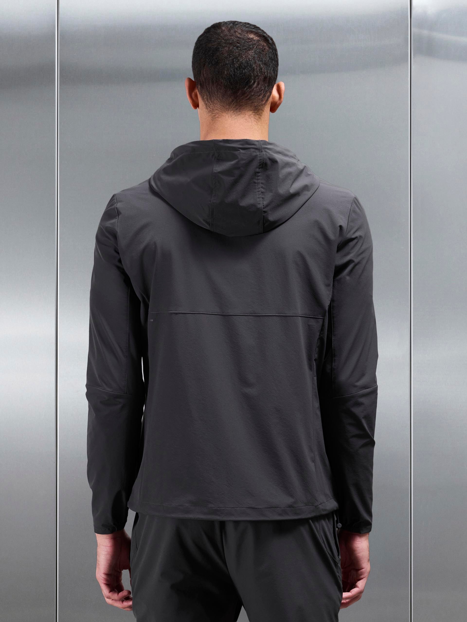 Mens Active Windbreaker in Grey