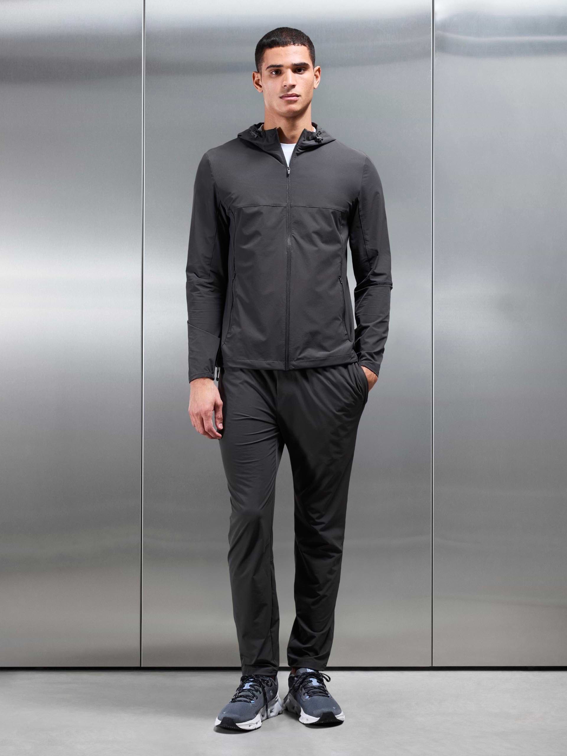 Mens Active Windbreaker in Grey