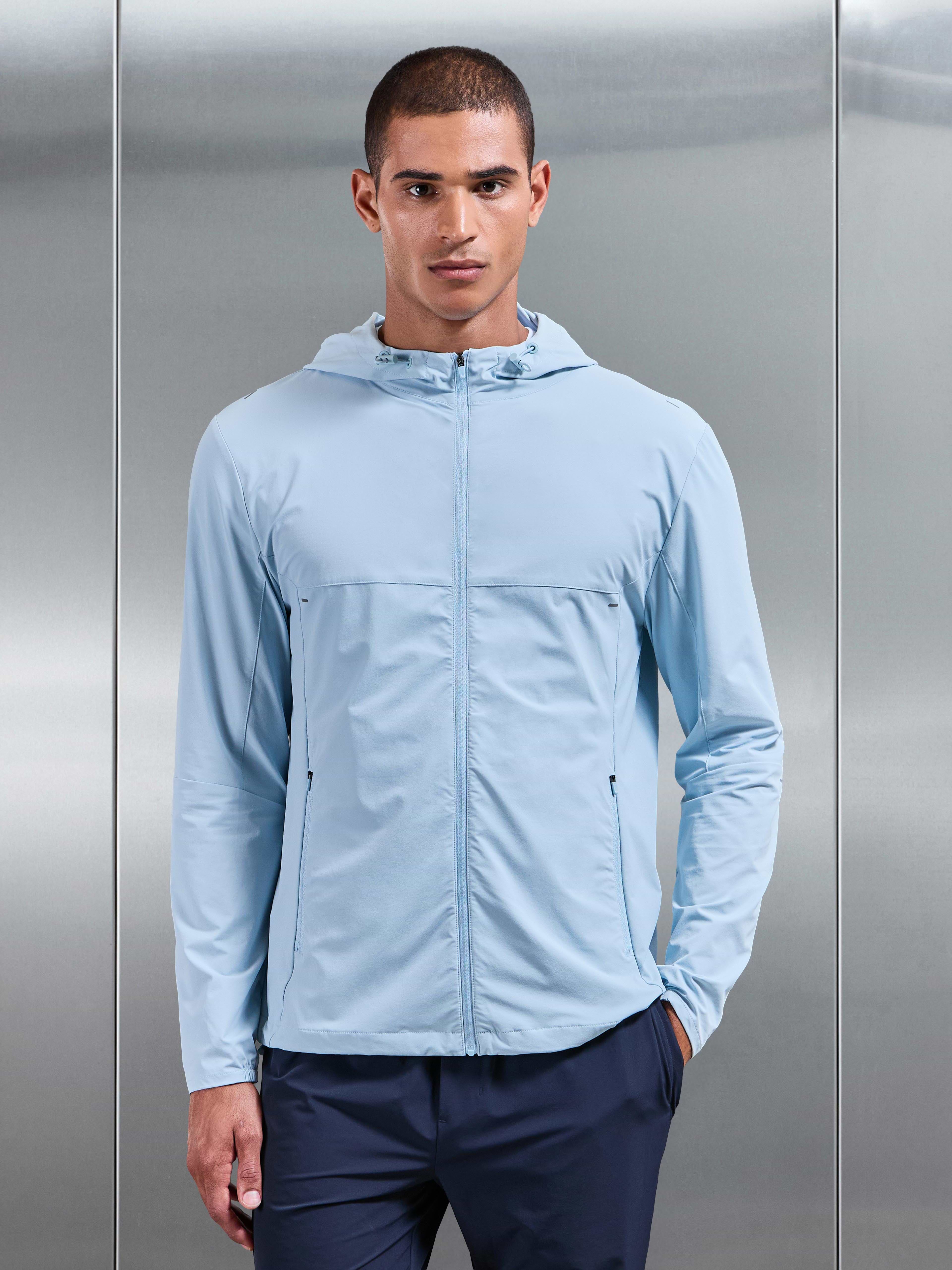 Active Windbreaker in Light Blue