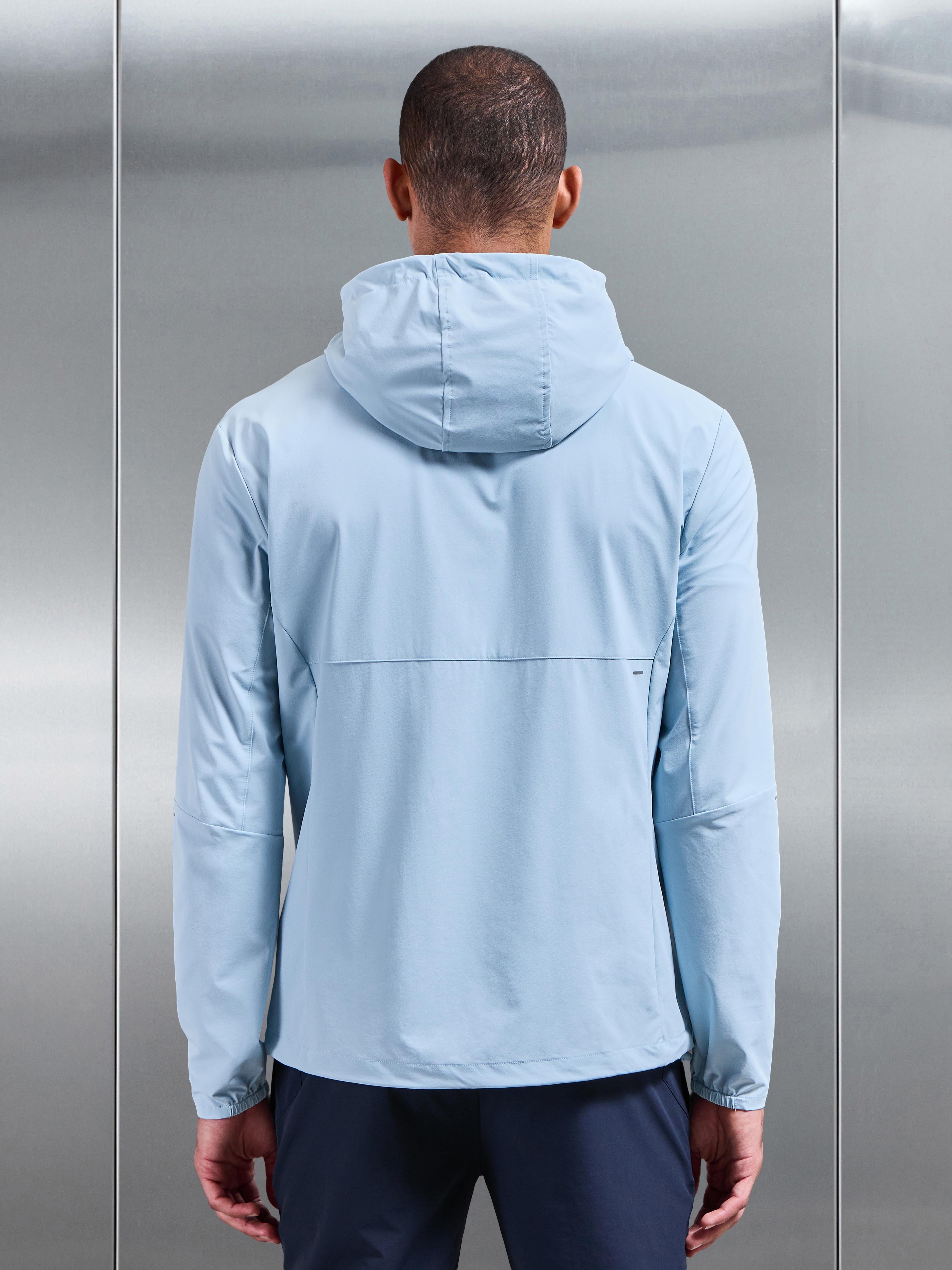 Mens Active Windbreaker in Light Blue